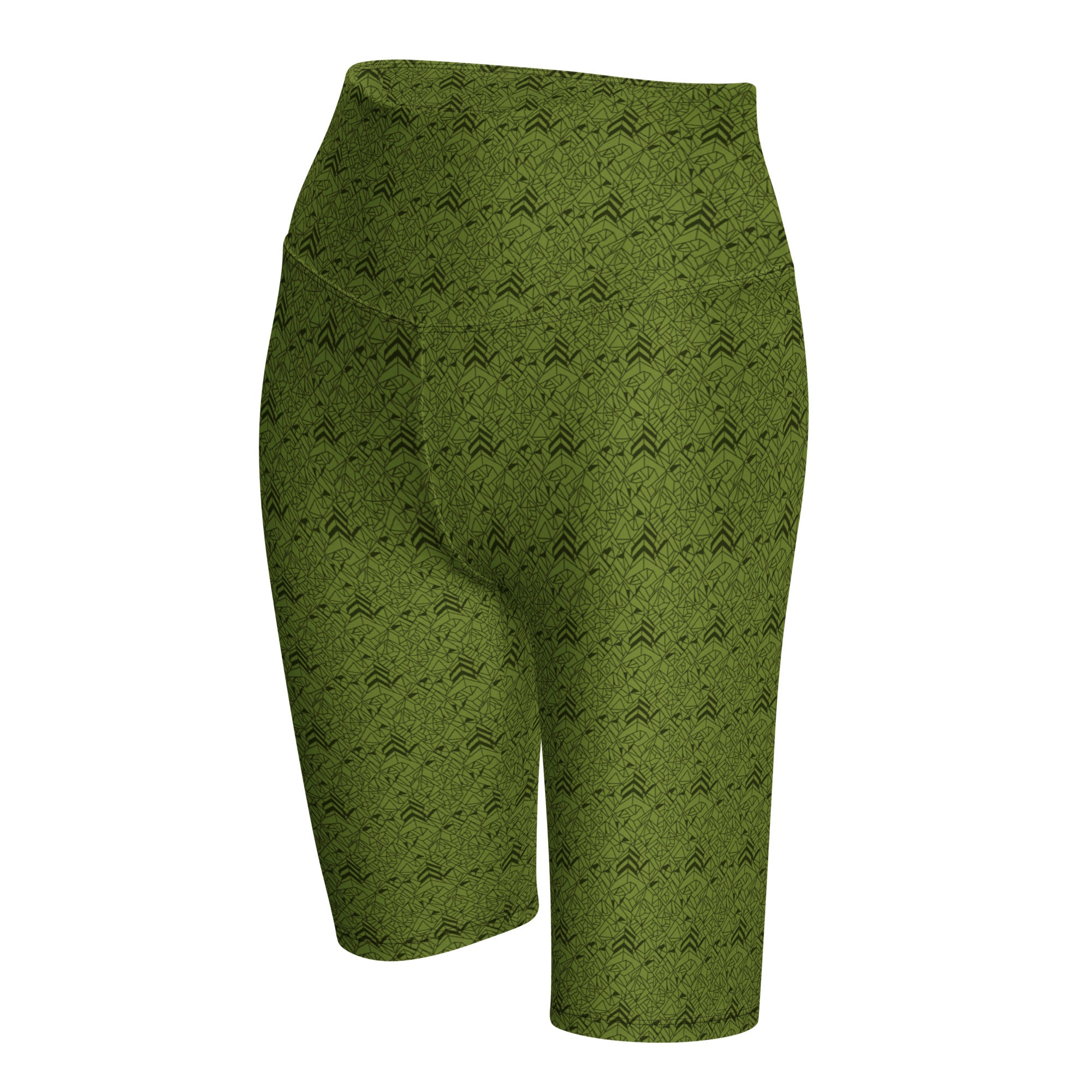 Velvet Olive Green Bike Shorts | GearBunch