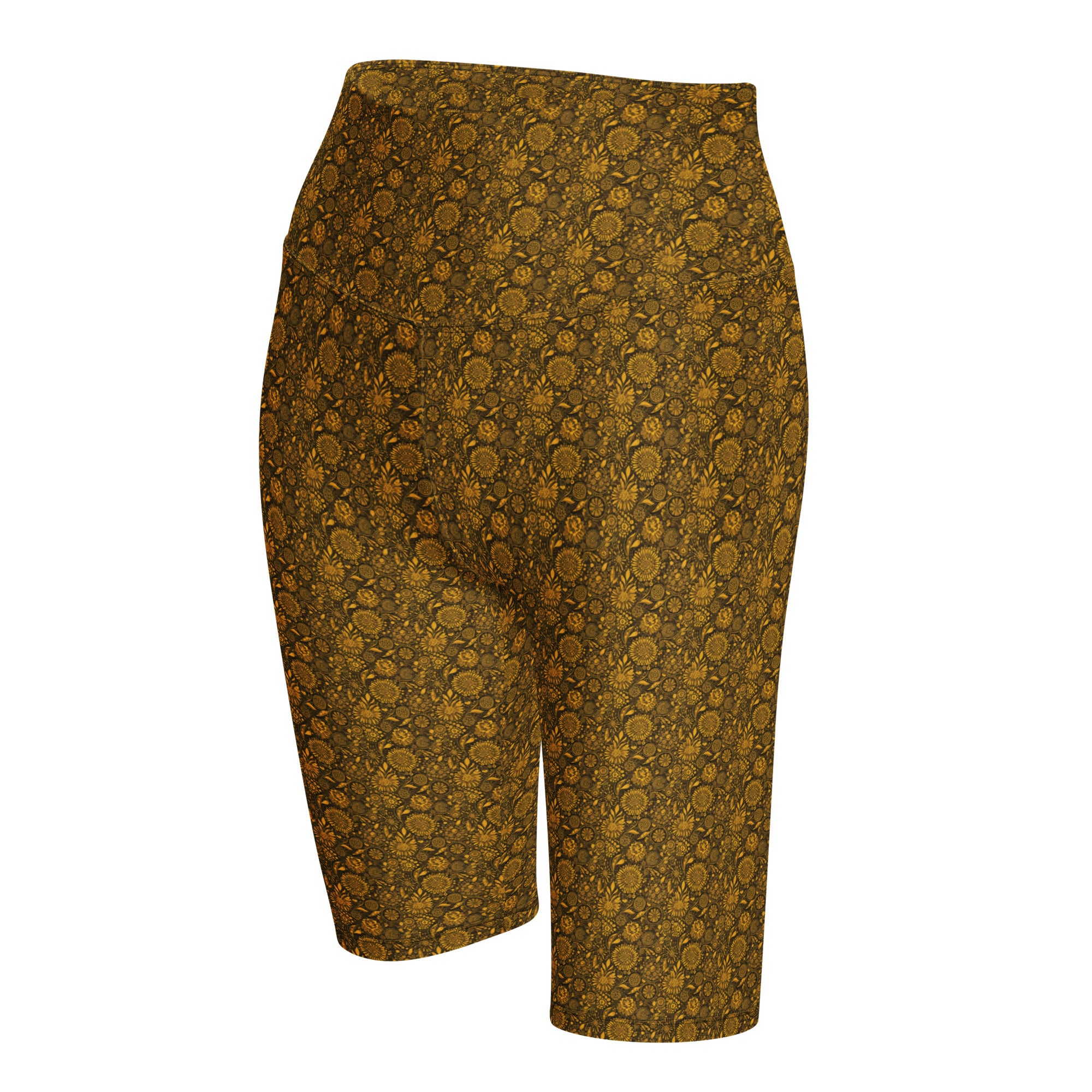 Gustav Klimt Floral Bike Shorts | GearBunch