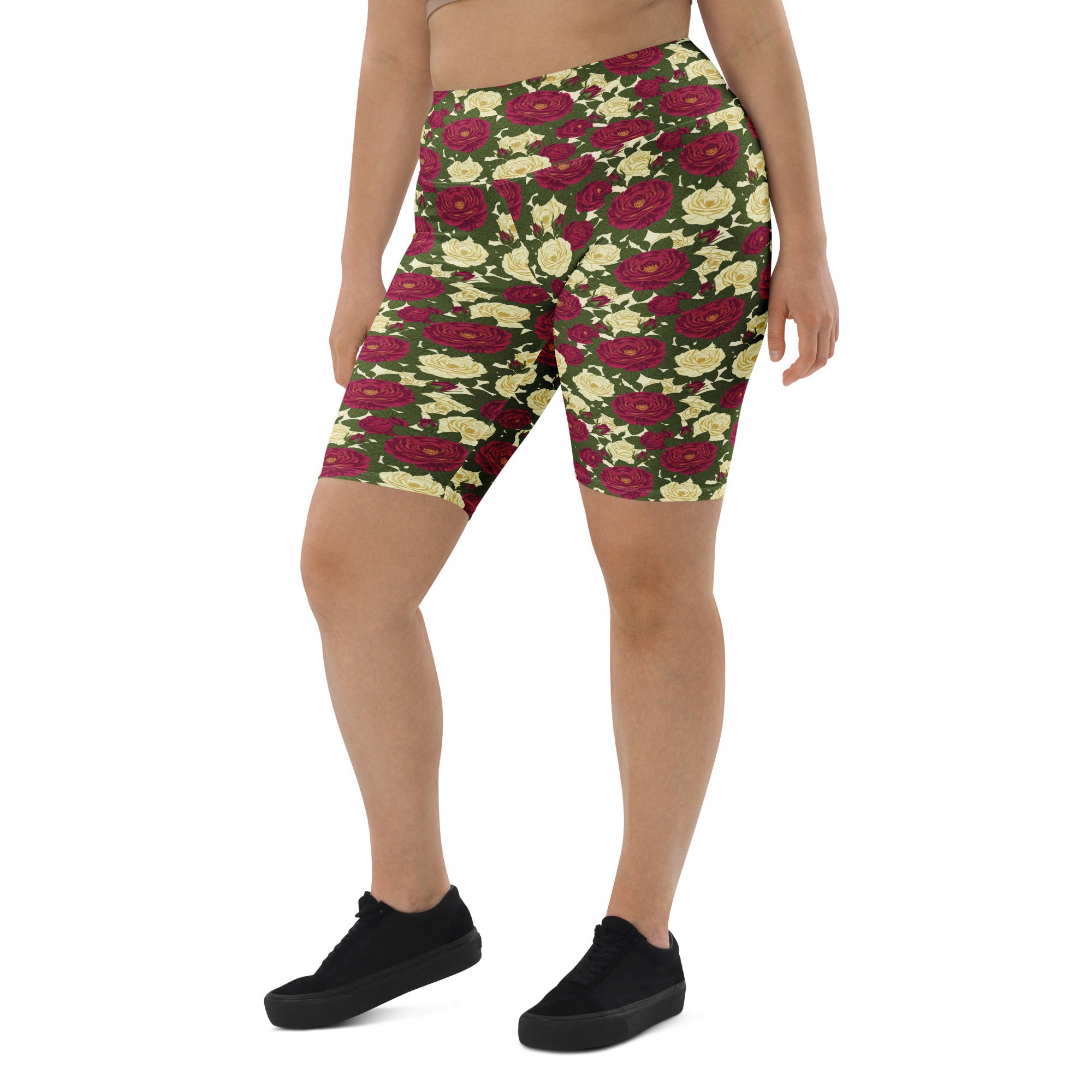 Taurus Rose Botanical Bike Shorts | GearBunch