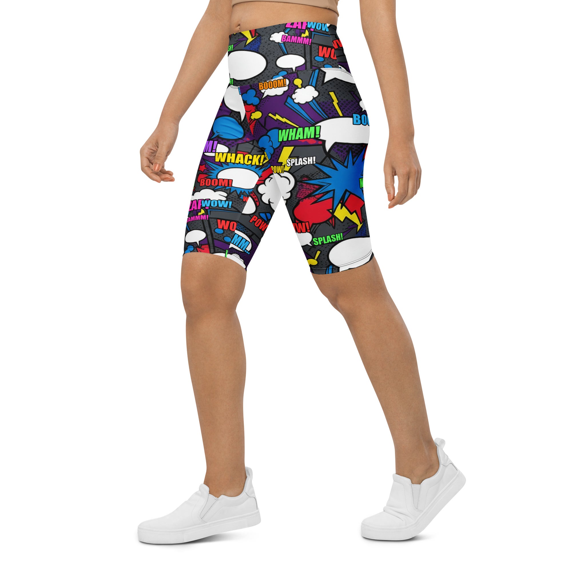 Comic Strip Dark Knight Bike Shorts | GearBunch