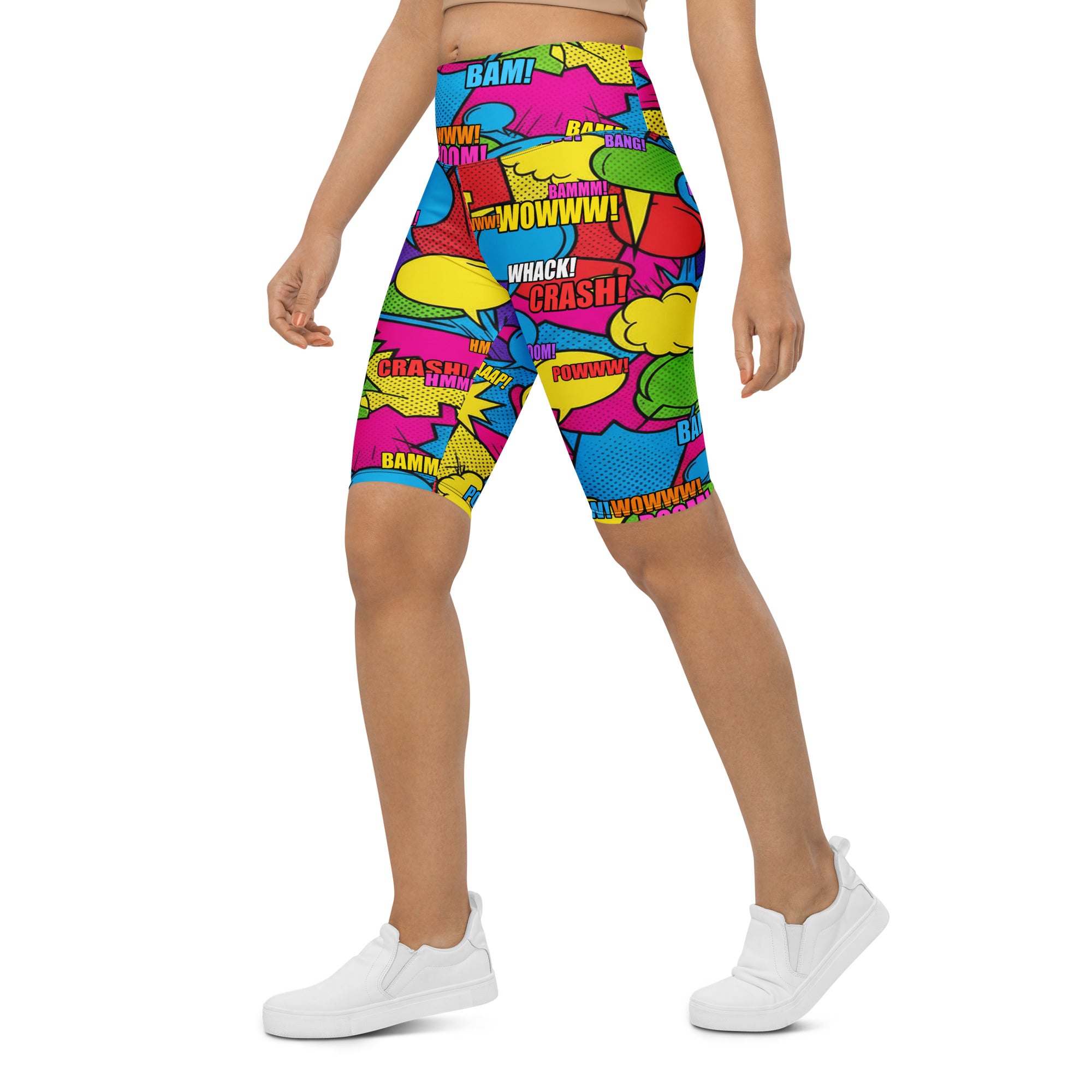 Comic Strip Retro Sunday Bike Shorts | GearBunch