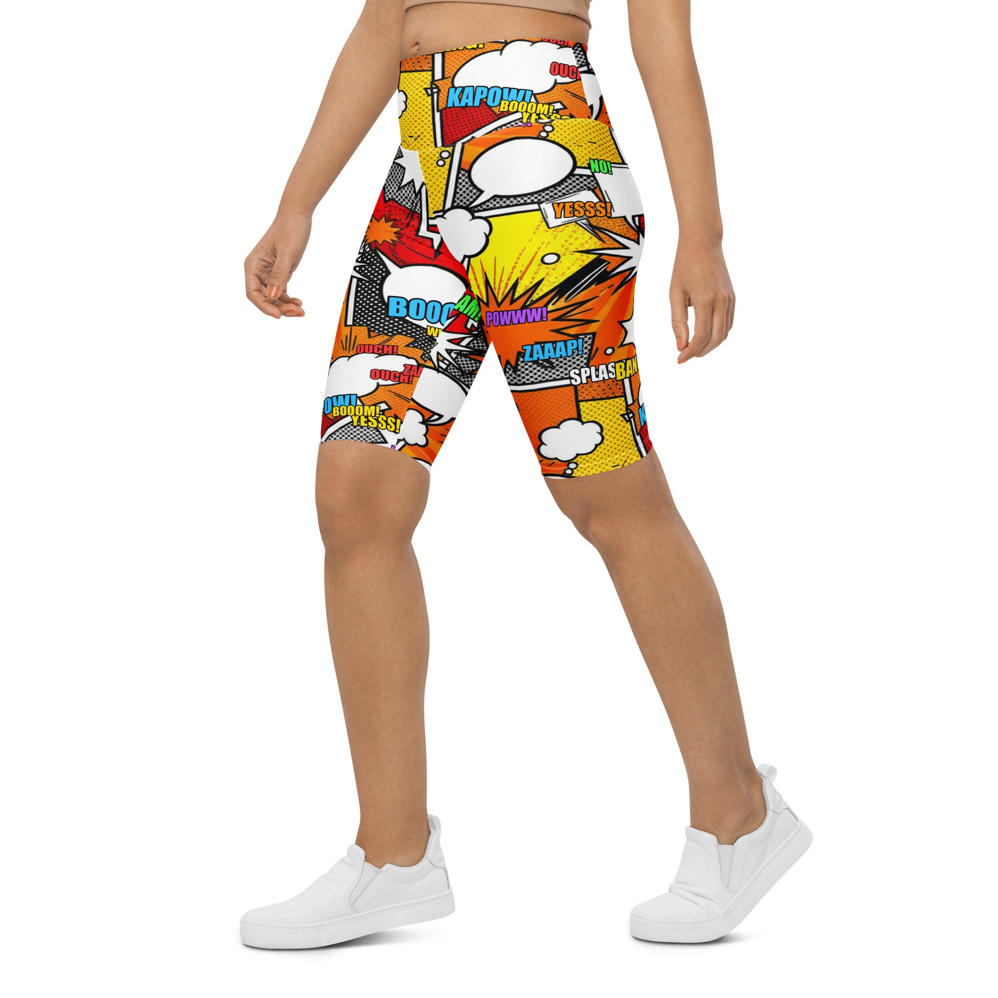 Comic Strip Boom Town Bike Shorts | GearBunch