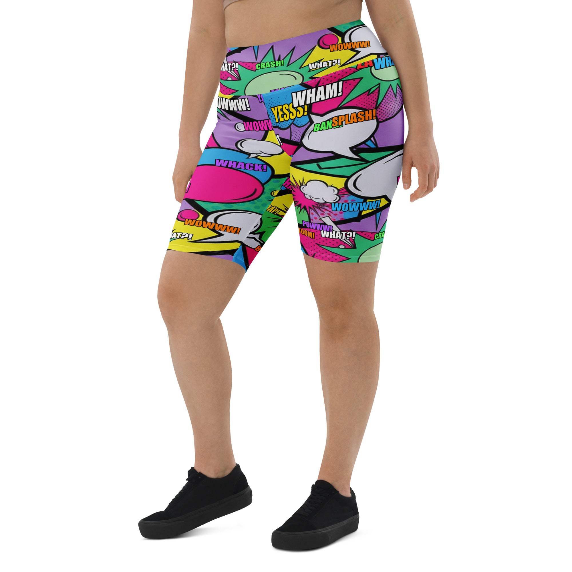 Comic Strip Pop Candy Bike Shorts | GearBunch