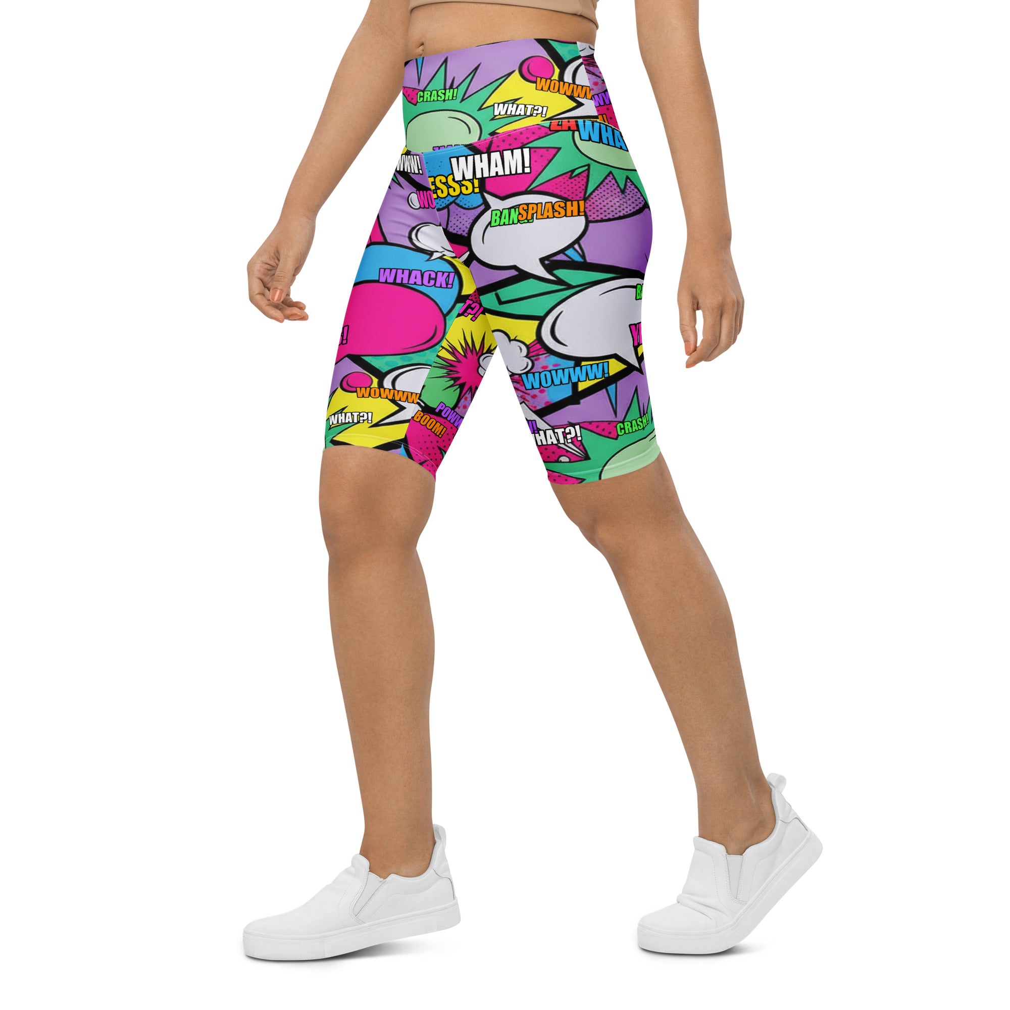 Comic Strip Pop Candy Bike Shorts | GearBunch