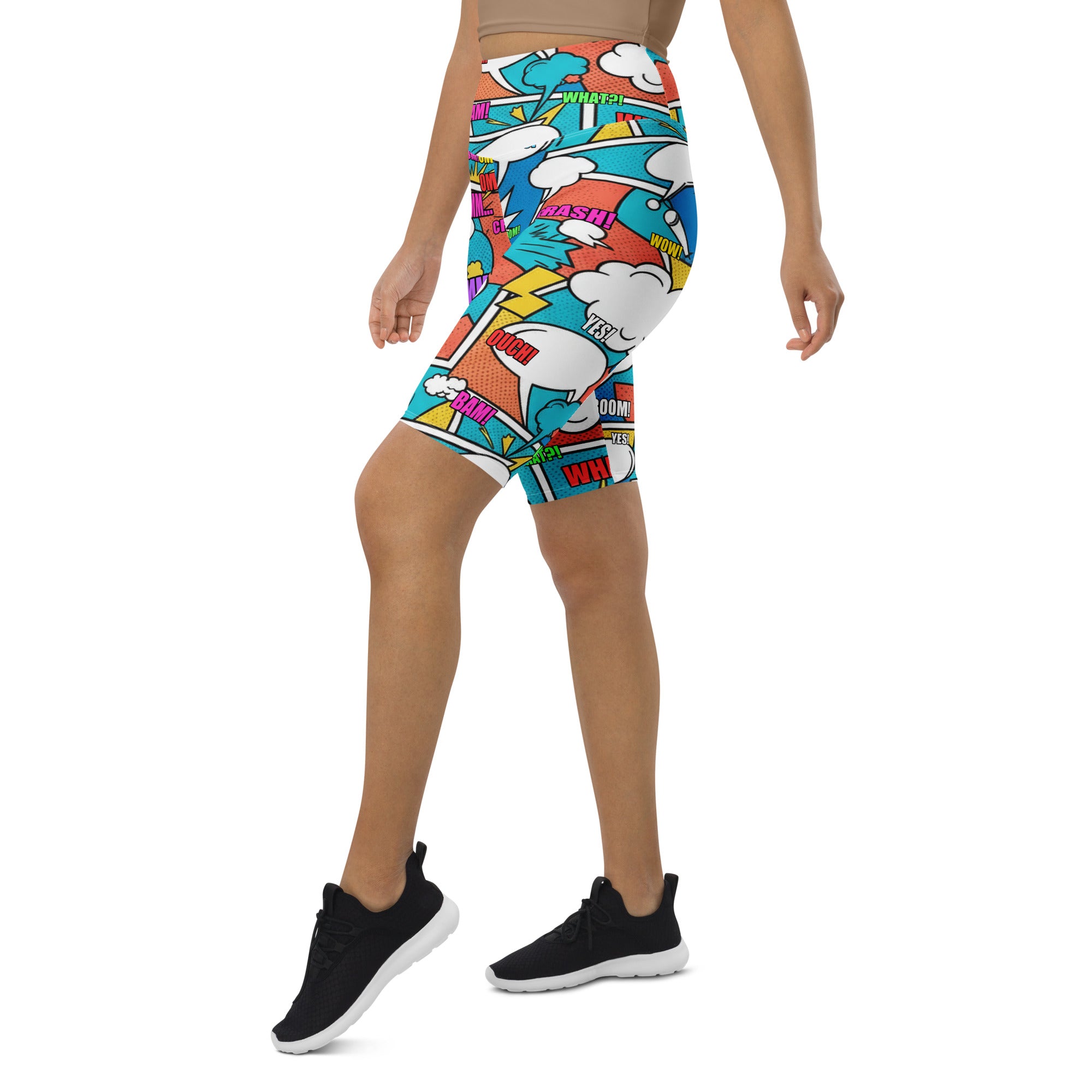 Comic Strip Surf Kapow Bike Shorts | GearBunch