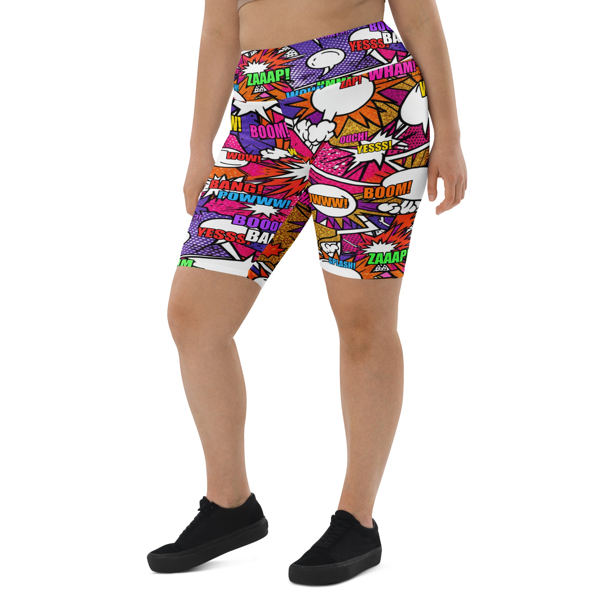 Comic Strip Disco Funk Bike Shorts | GearBunch