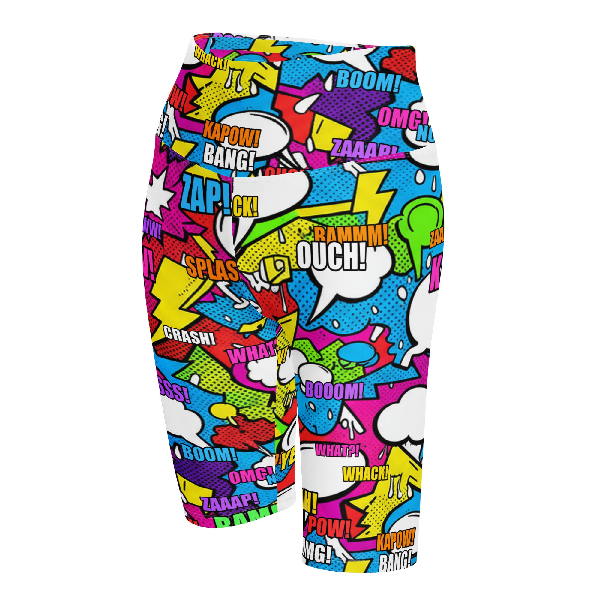 Comic Strip Graffiti Street Bike Shorts | GearBunch