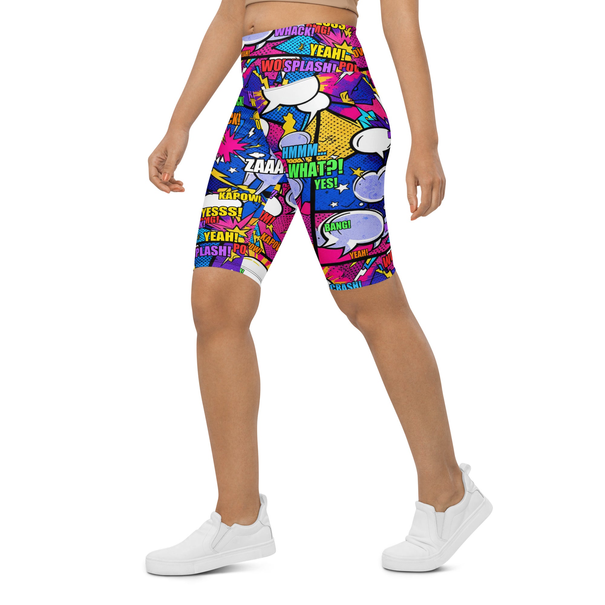 Comic Strip Cosmic Boom Bike Shorts | GearBunch