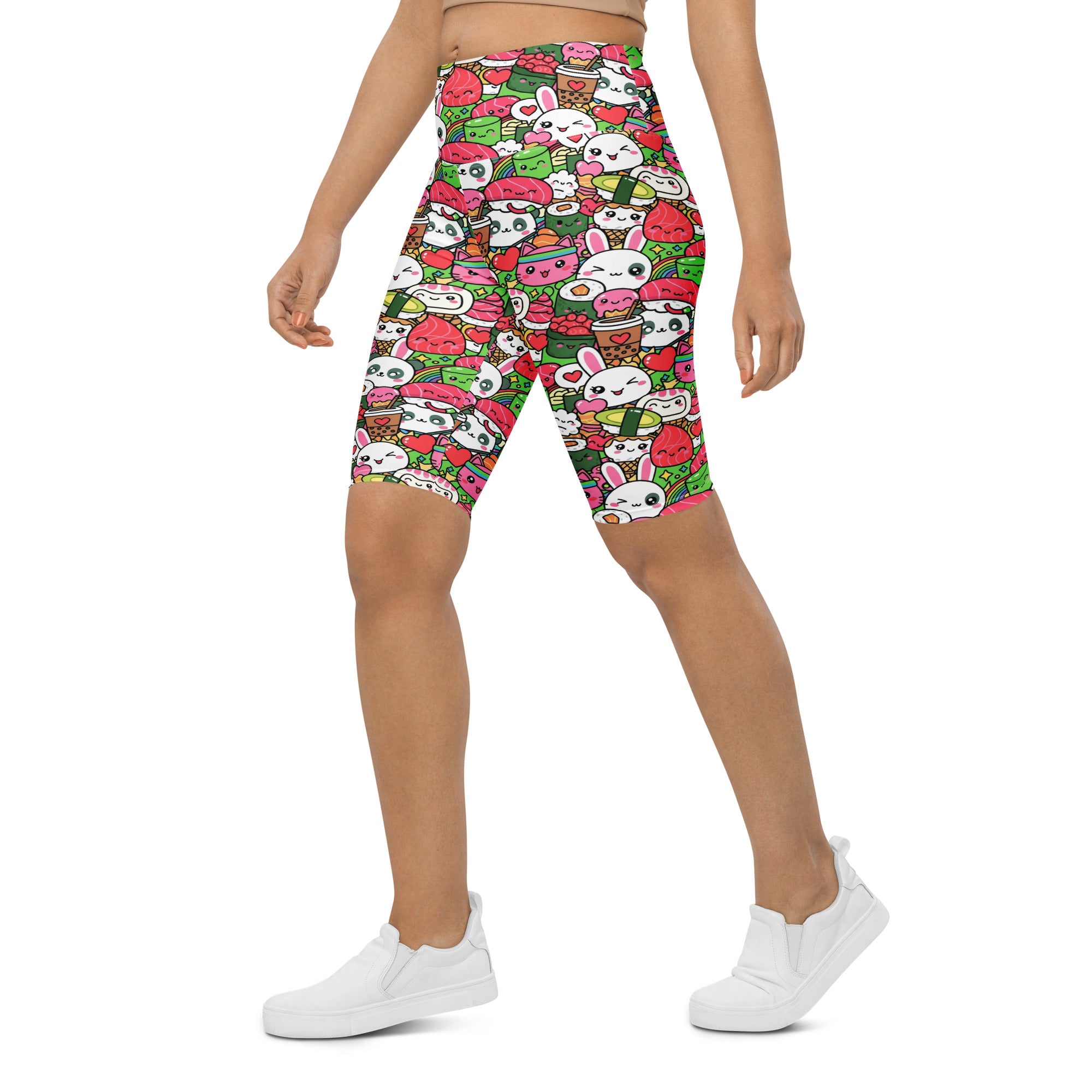 Kawaii Sushi Party Bike Shorts | GearBunch