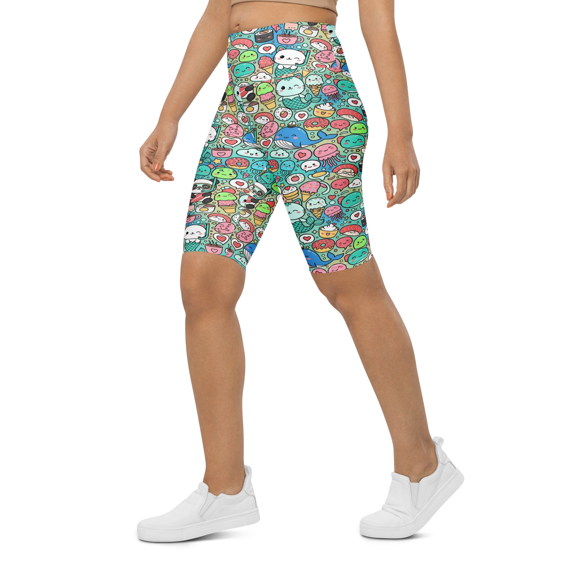 Kawaii Ocean Friends Bike Shorts | GearBunch