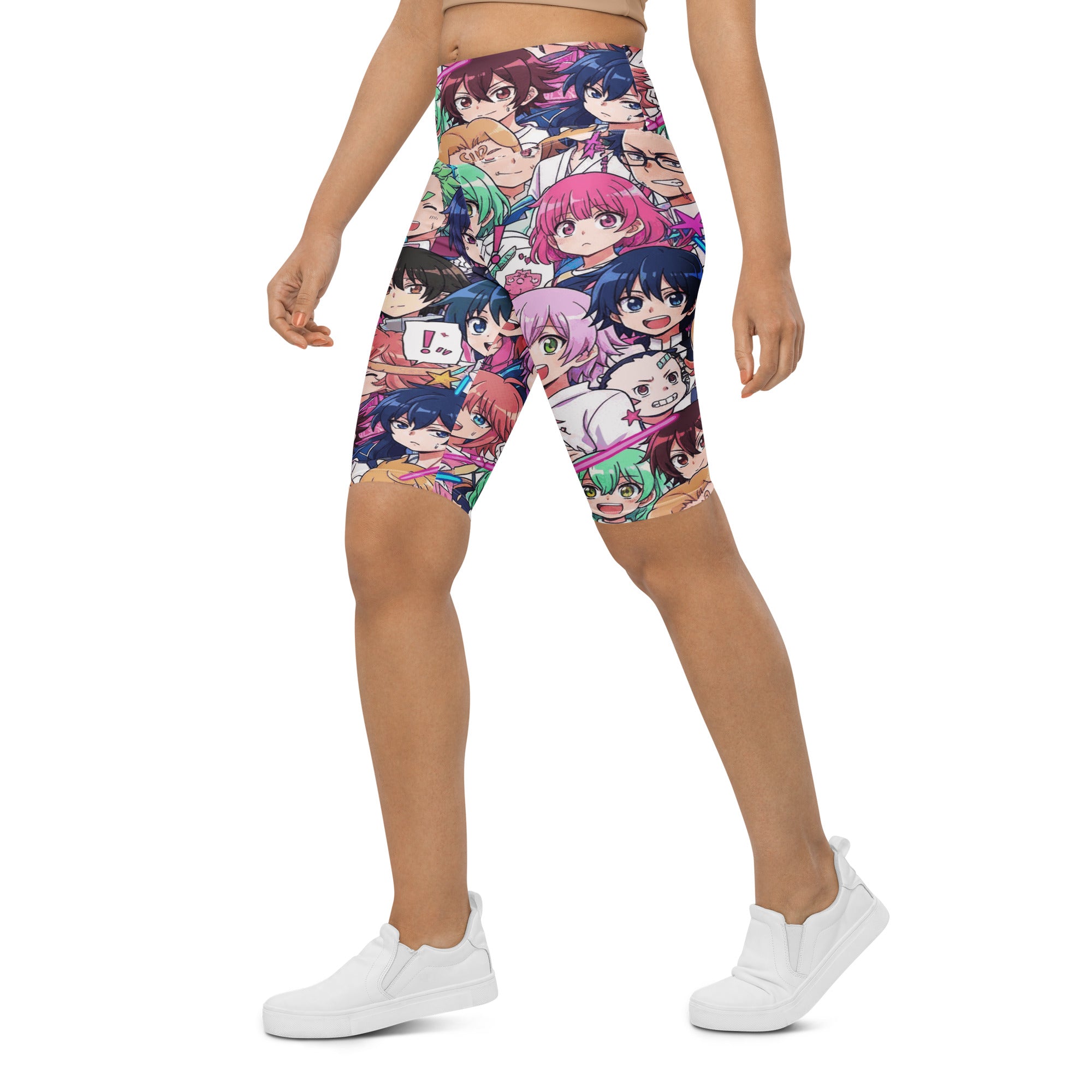 Anime Collage Sakura School Bike Shorts | GearBunch
