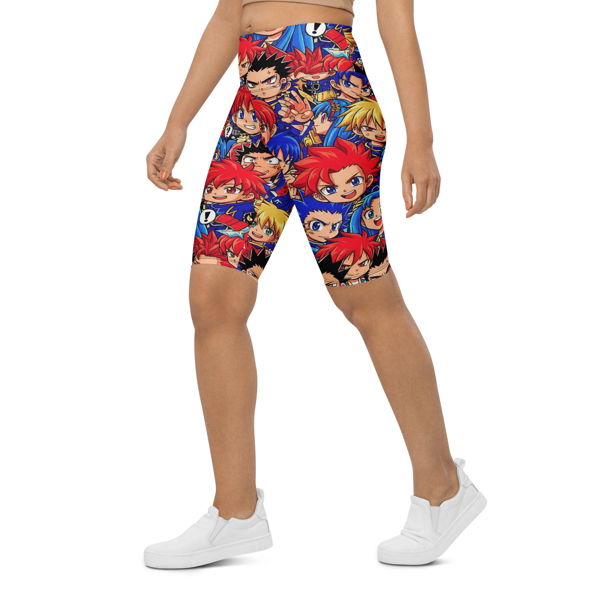 Anime Collage Street Fighter Bike Shorts | GearBunch