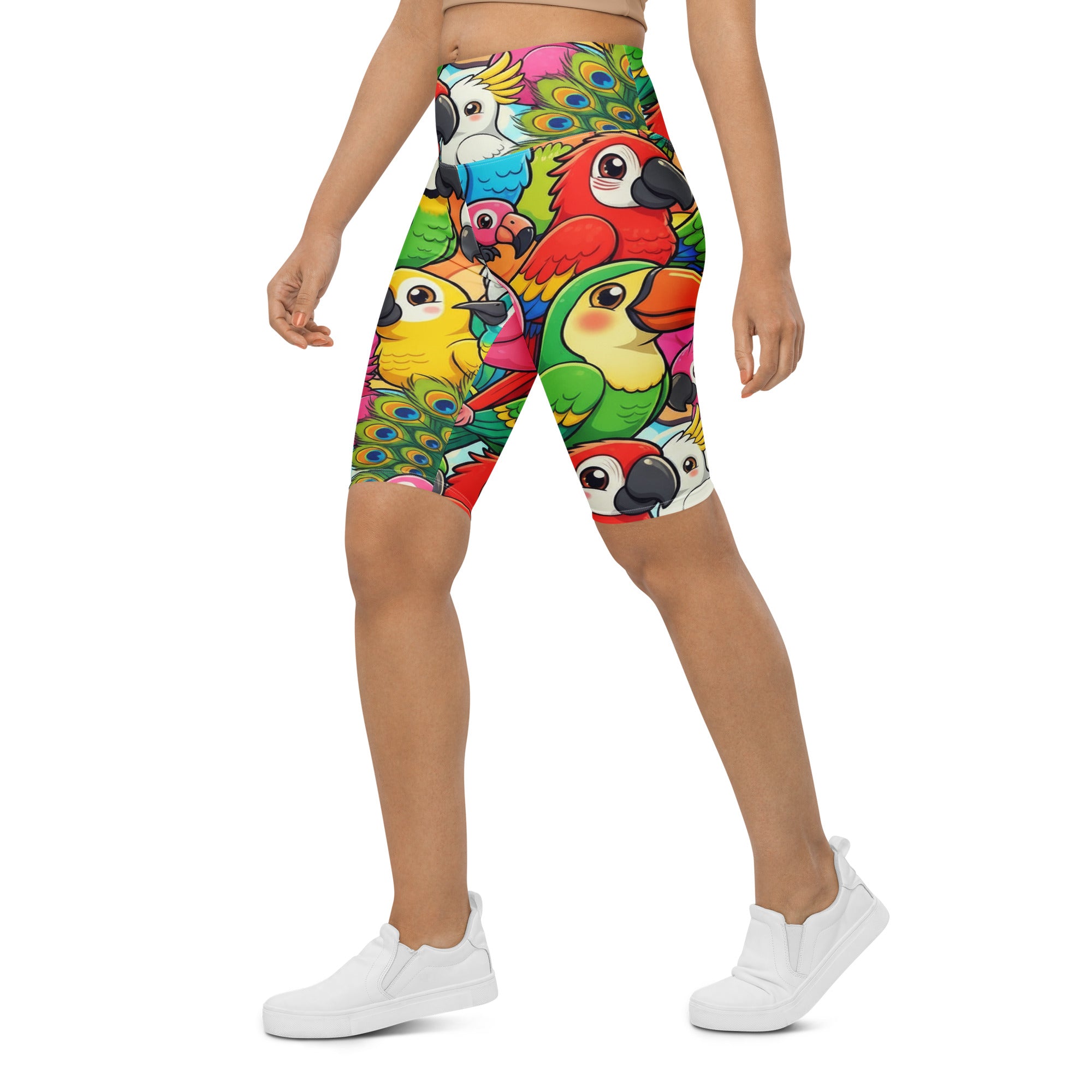 Tropical Birds Bike Shorts | GearBunch