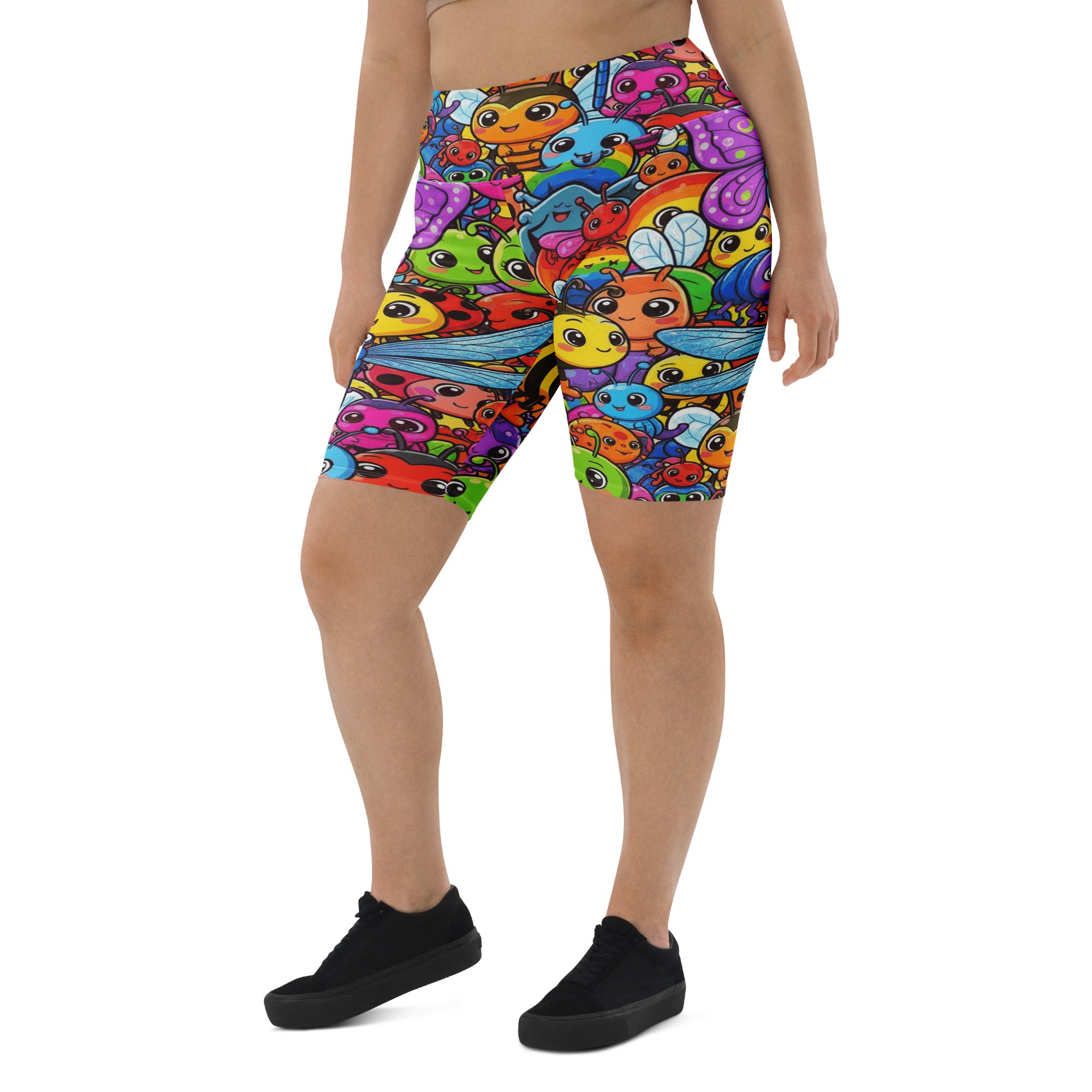 Vibrant Bug Life Bike Shorts | GearBunch