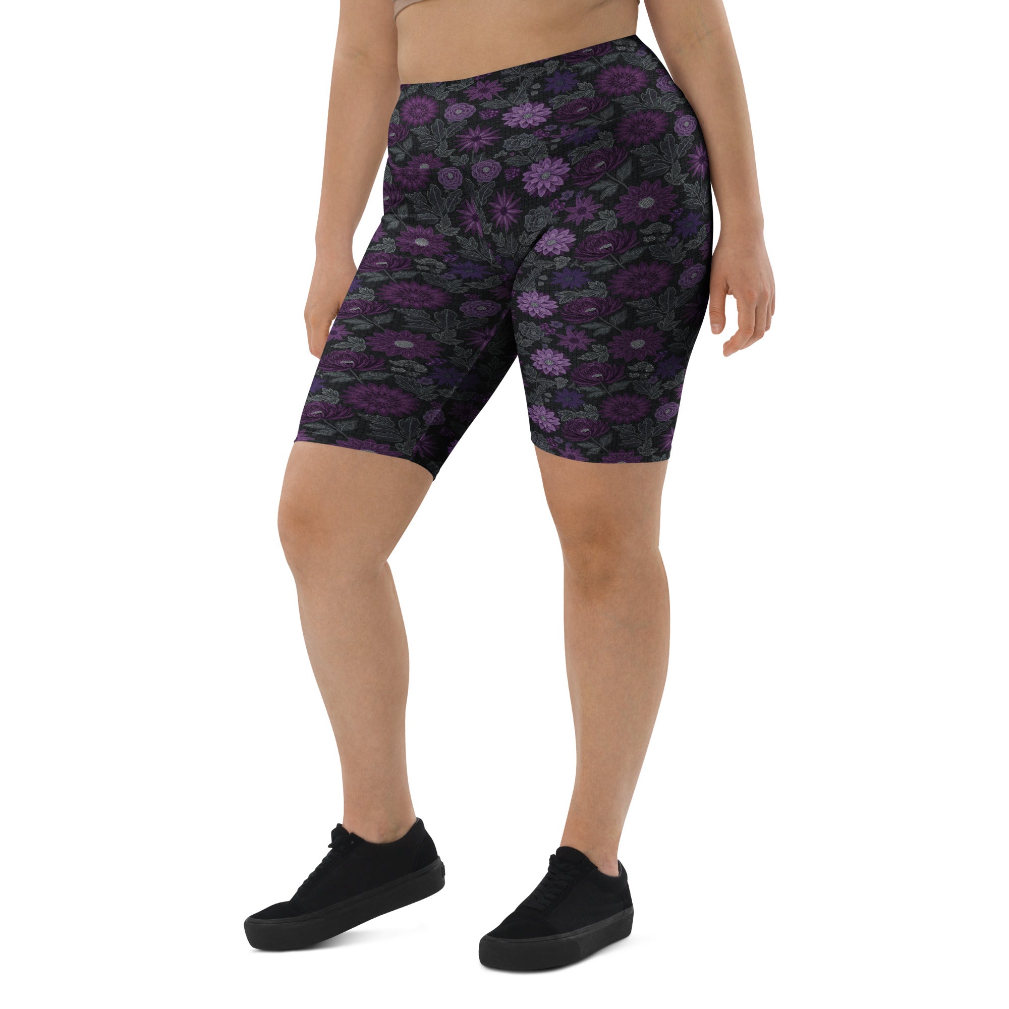 Jewel Paillette Orchid Bike Shorts | GearBunch