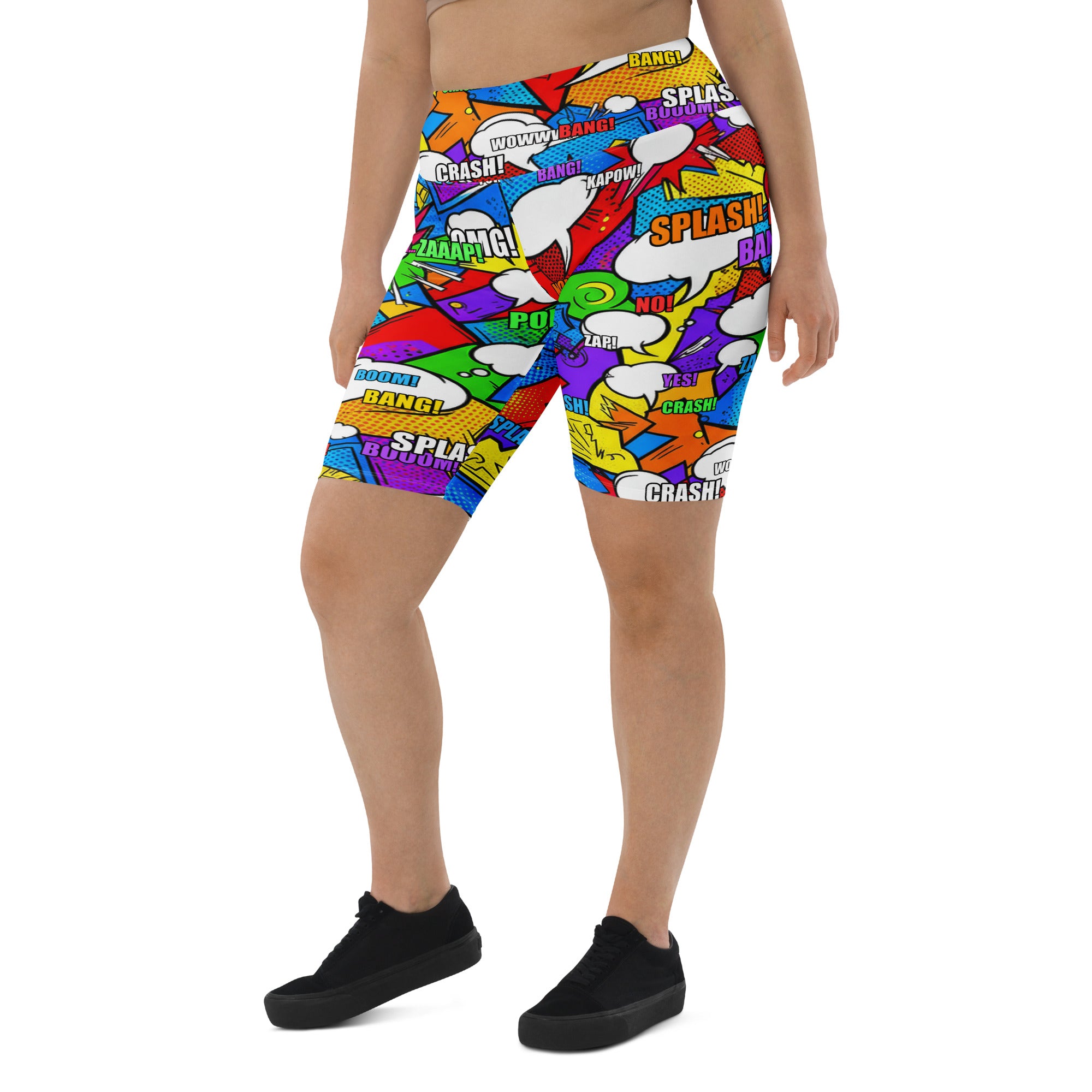Comic Strip Classic Hero Bike Shorts | GearBunch