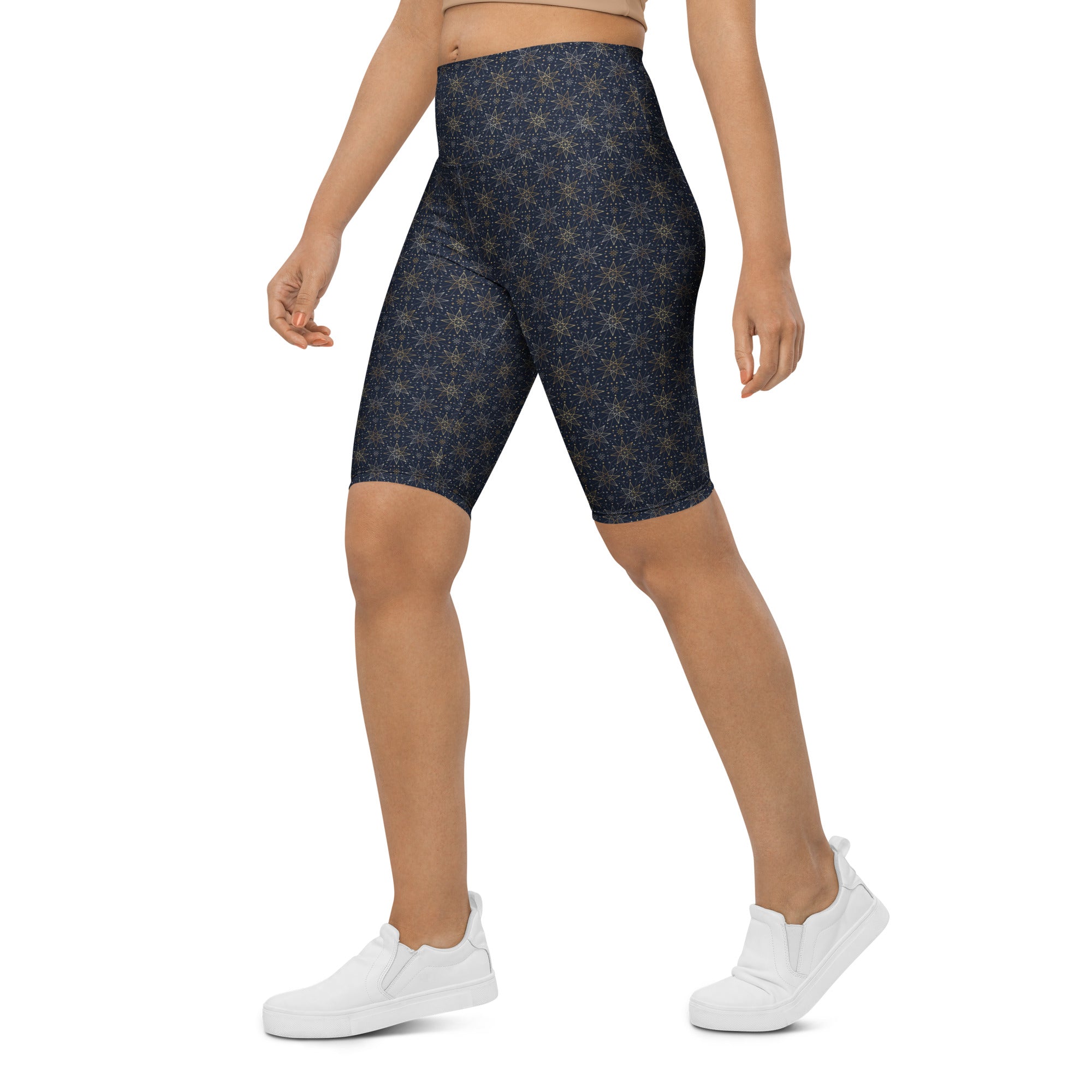 Star of Bethlehem Geometric Bike Shorts | GearBunch