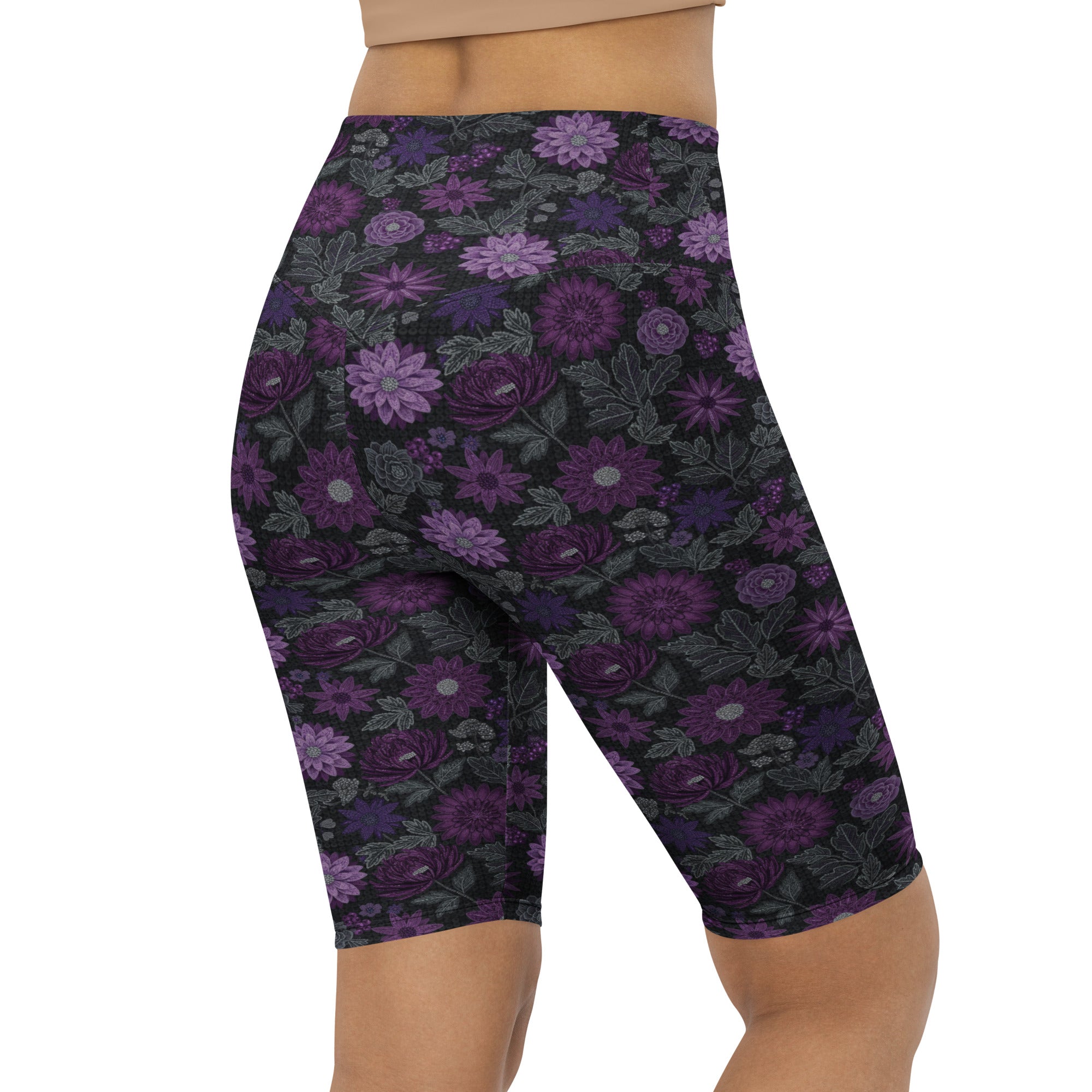 Jewel Paillette Orchid Bike Shorts | GearBunch