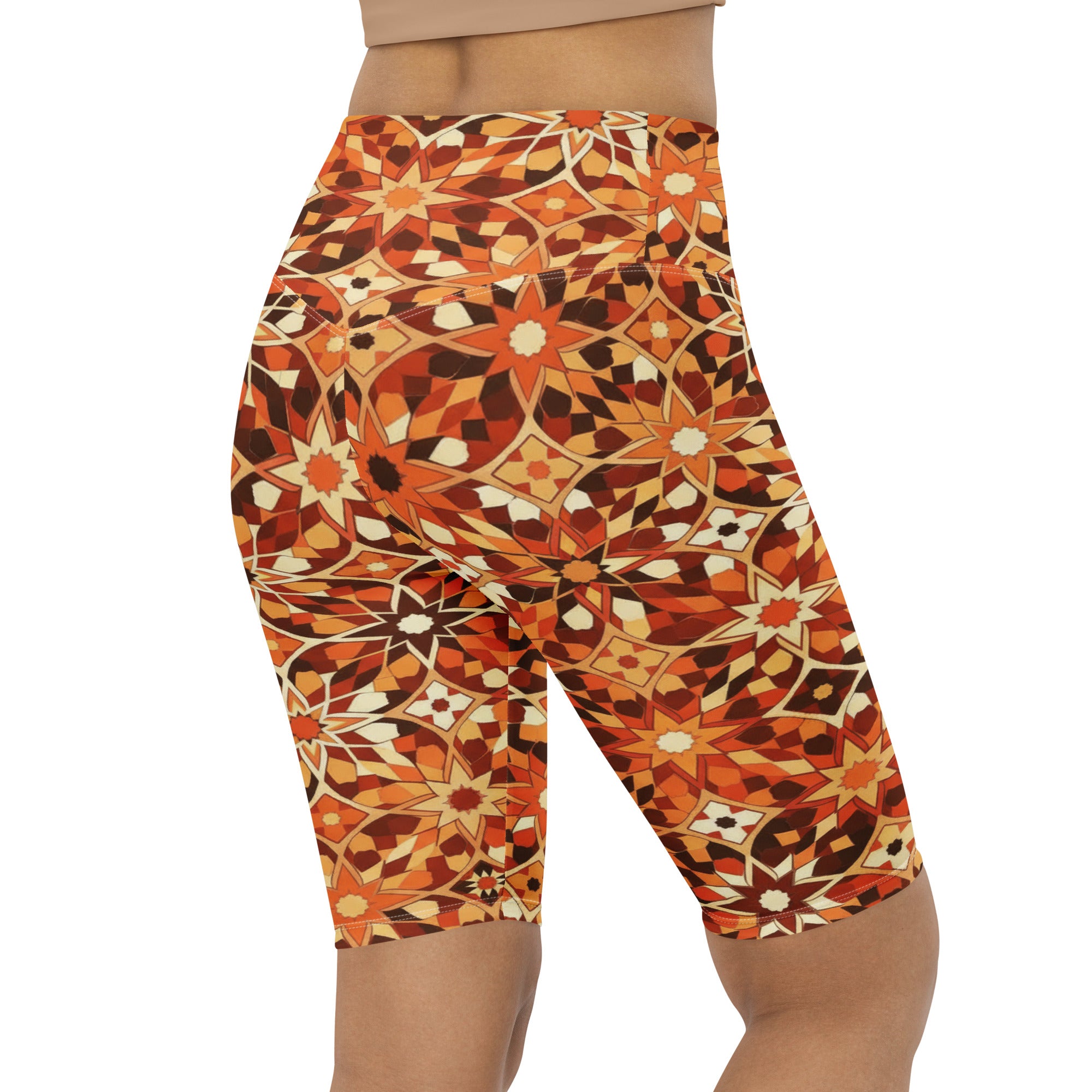 Zellige Desert Sand Bike Shorts | GearBunch