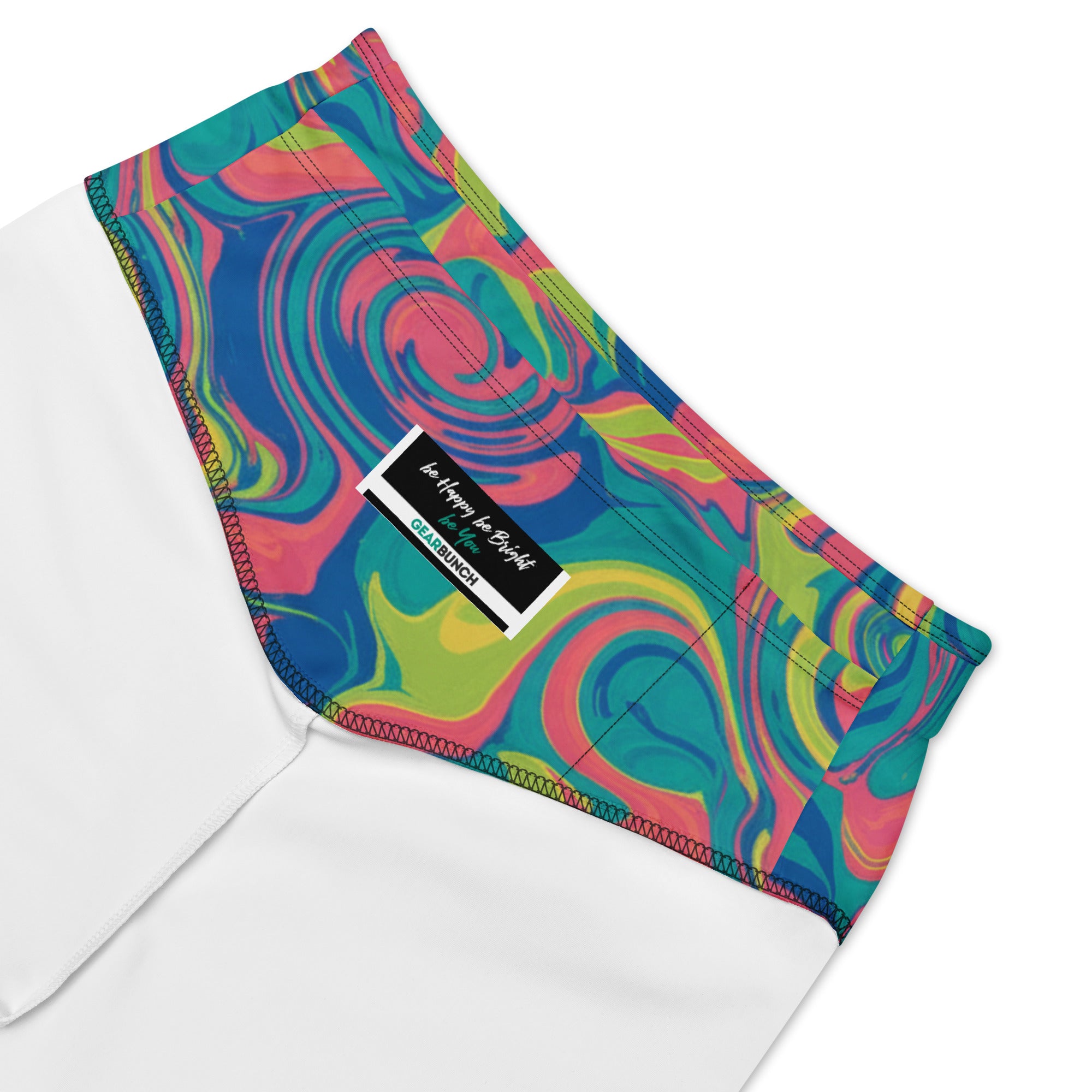Liquid Marble Tropical Paradise Bike Shorts | GearBunch