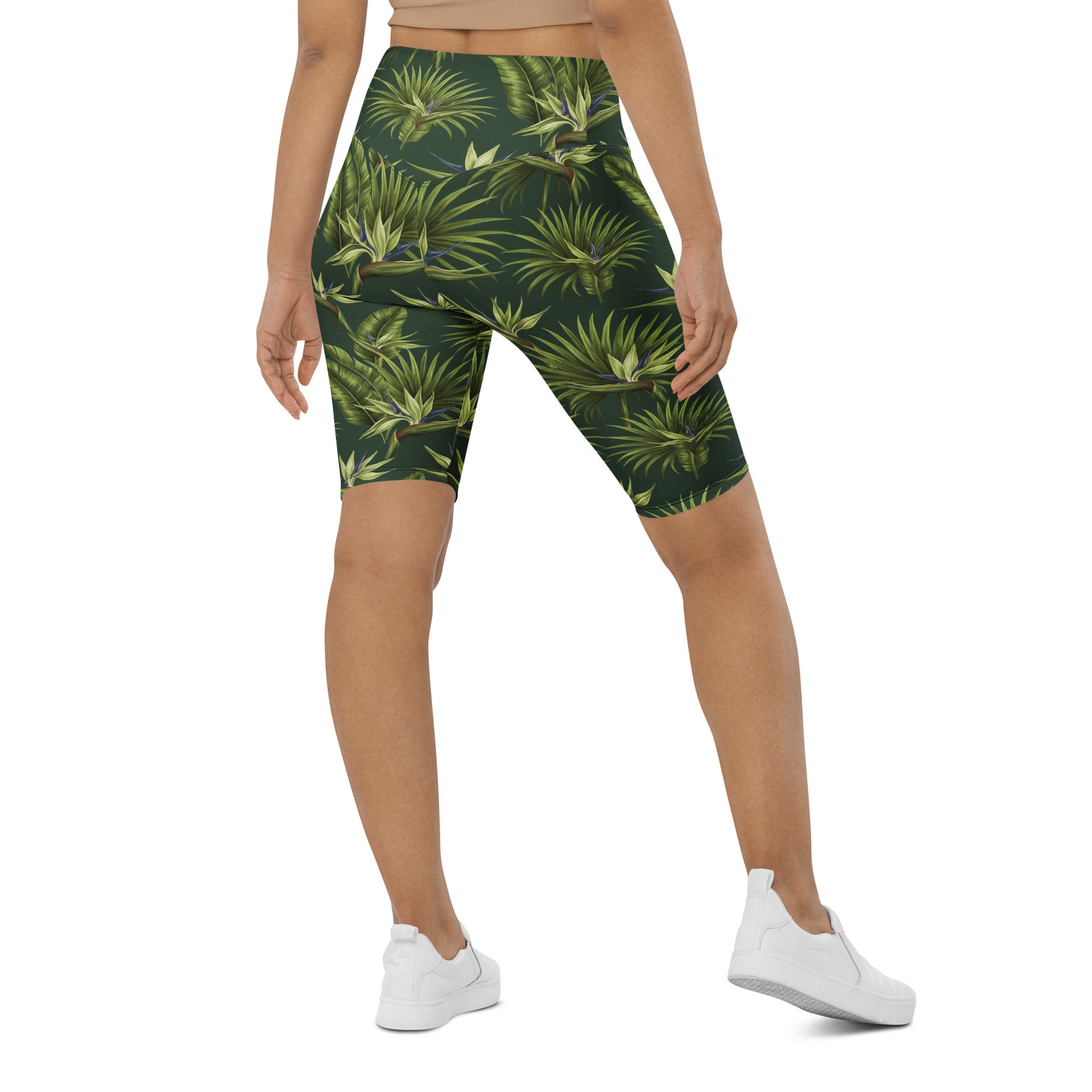 Tropical Palm Grove Bike Shorts | GearBunch
