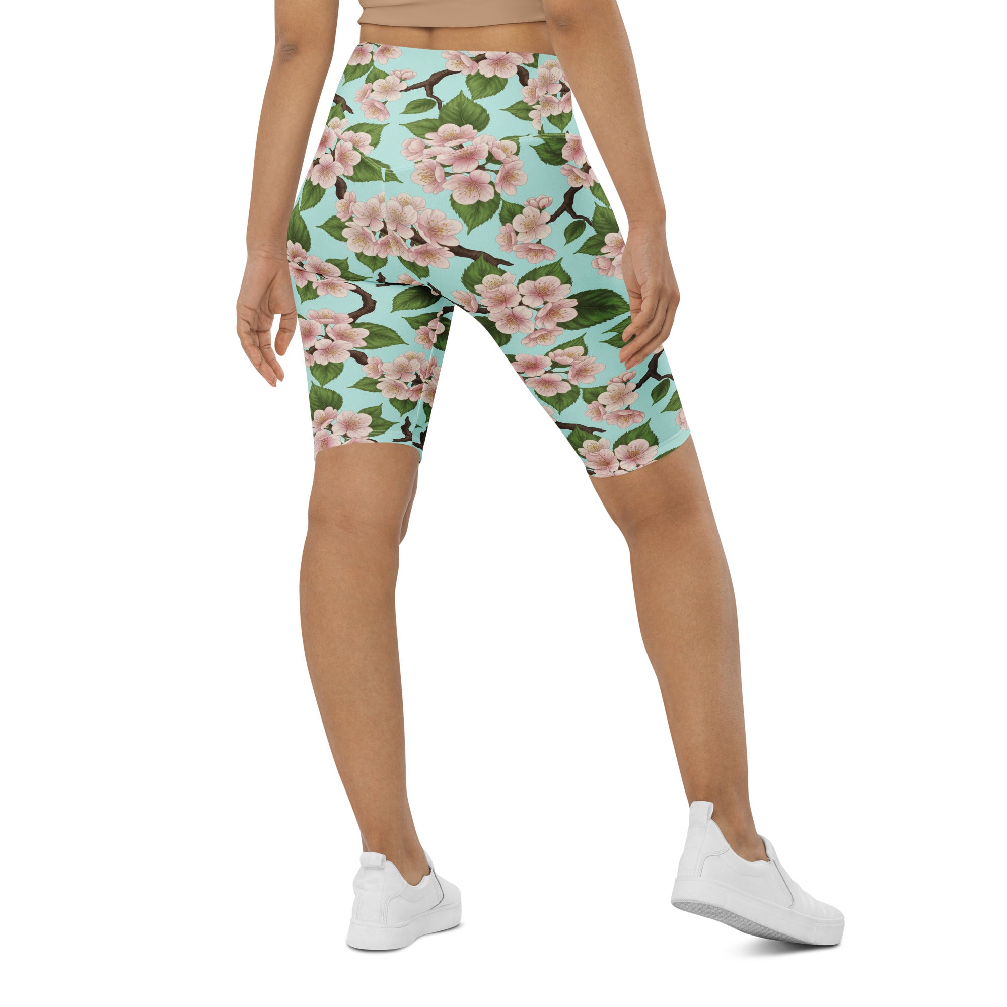 Cherry Blossom Branches Bike Shorts | GearBunch