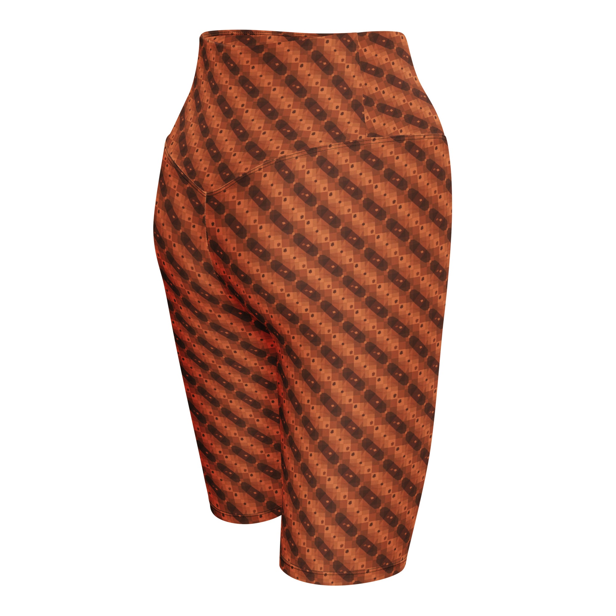 Autumn Gingham Check Bike Shorts | GearBunch