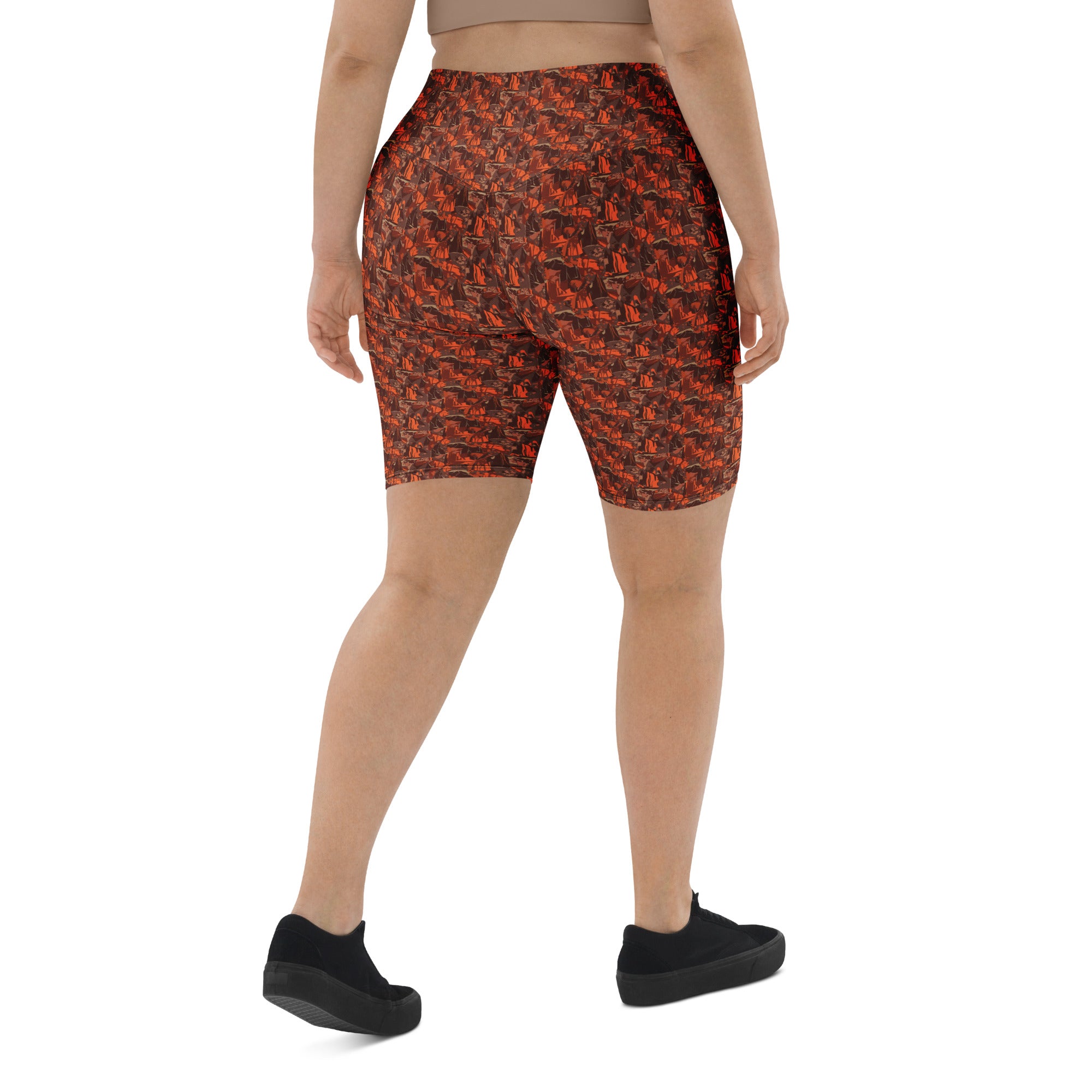 Broken Desert Landscape Bike Shorts | GearBunch