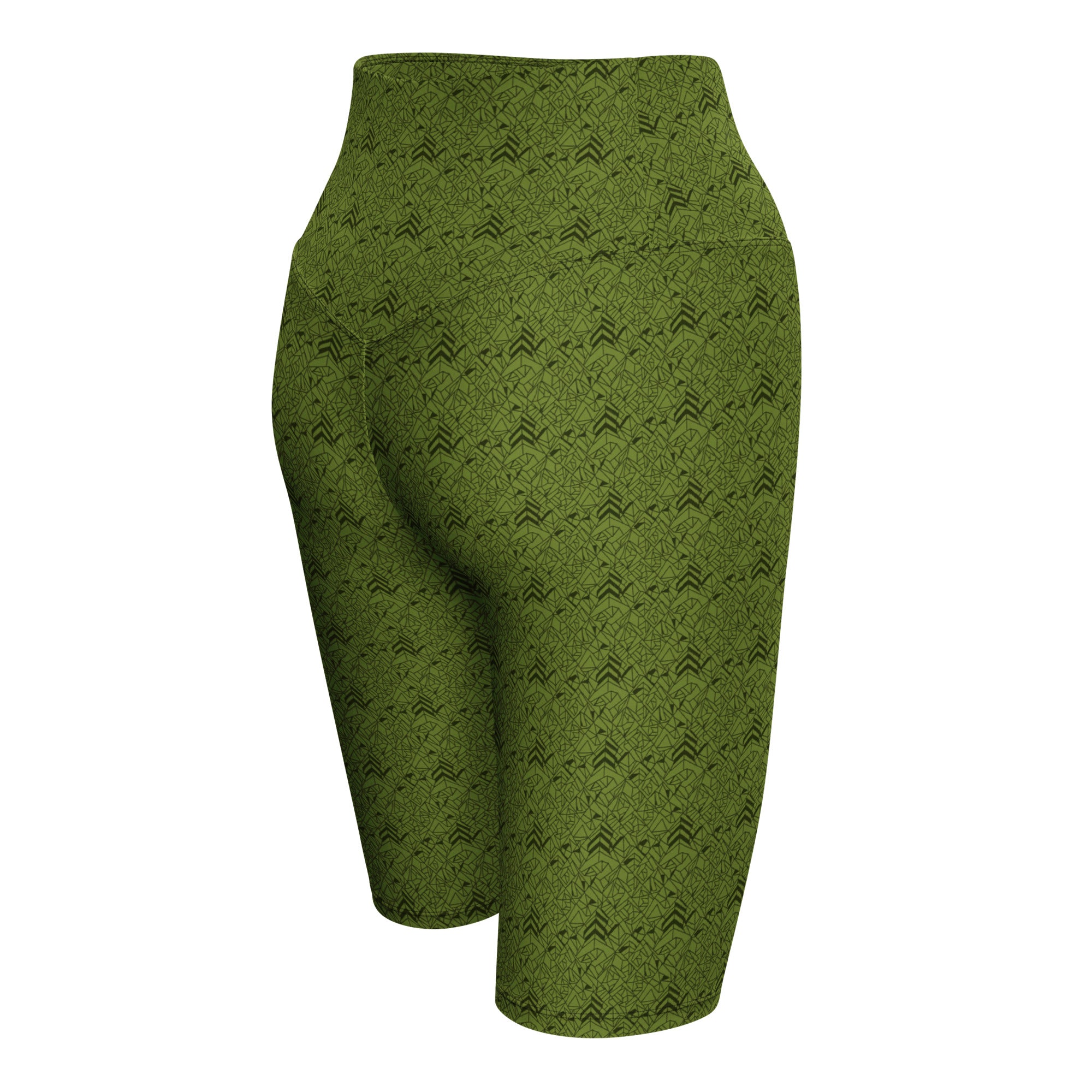 Velvet Olive Green Bike Shorts | GearBunch