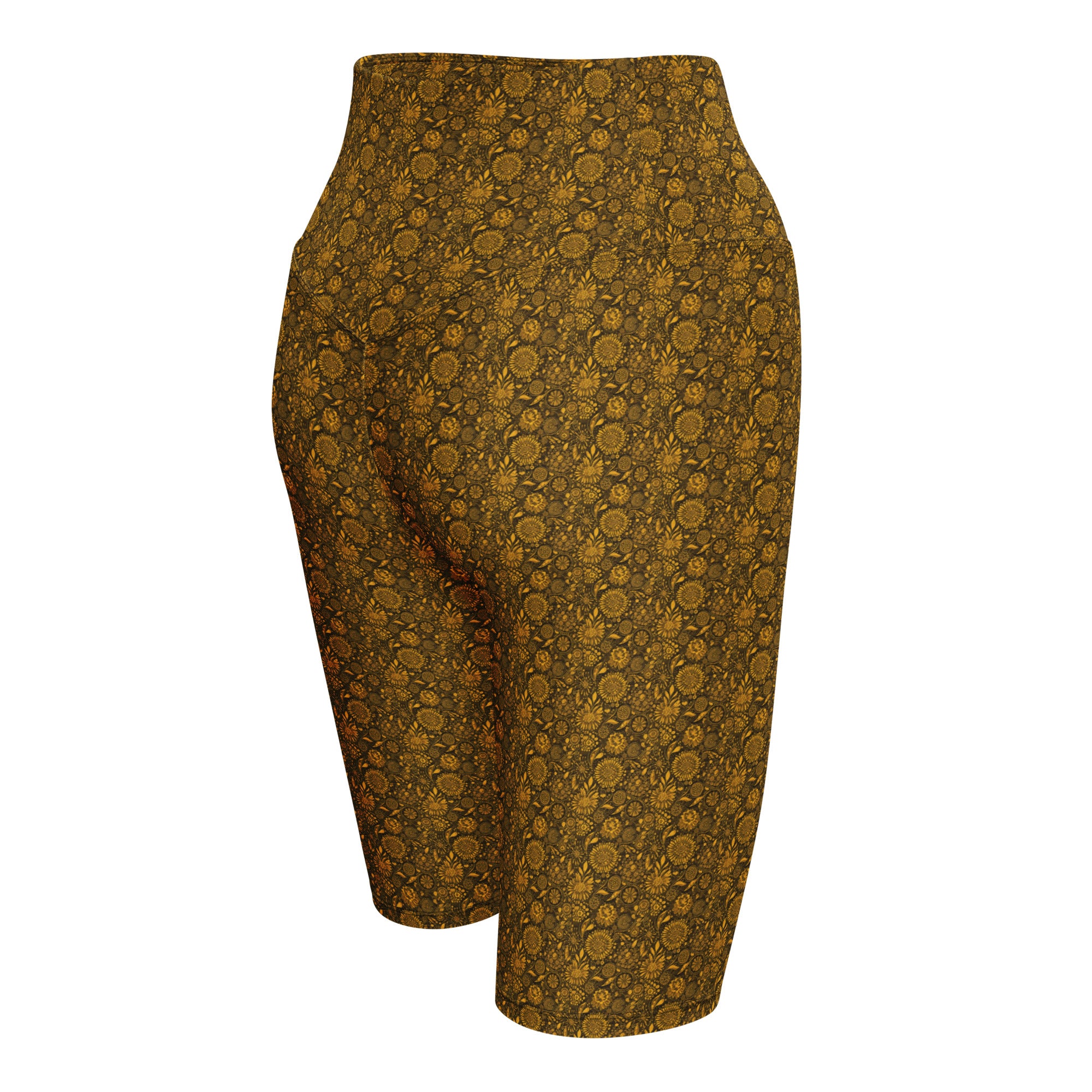 Gustav Klimt Floral Bike Shorts | GearBunch