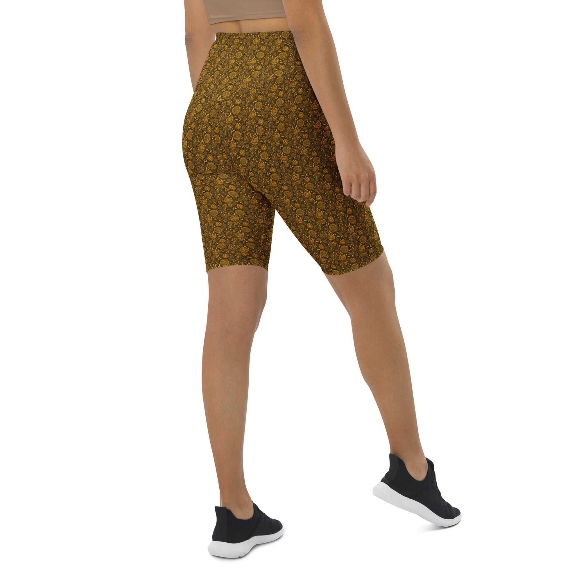 Gustav Klimt Floral Bike Shorts | GearBunch