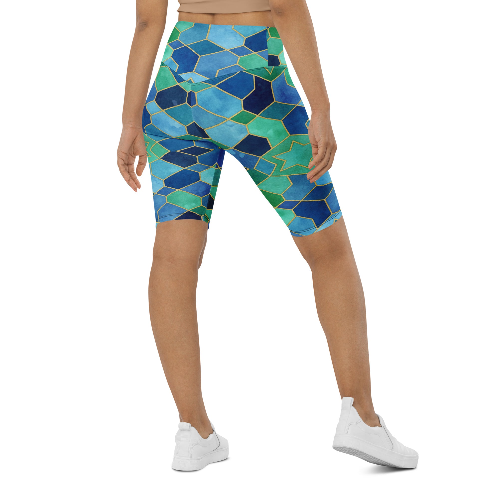 Ocean Blues Bike Shorts | GearBunch