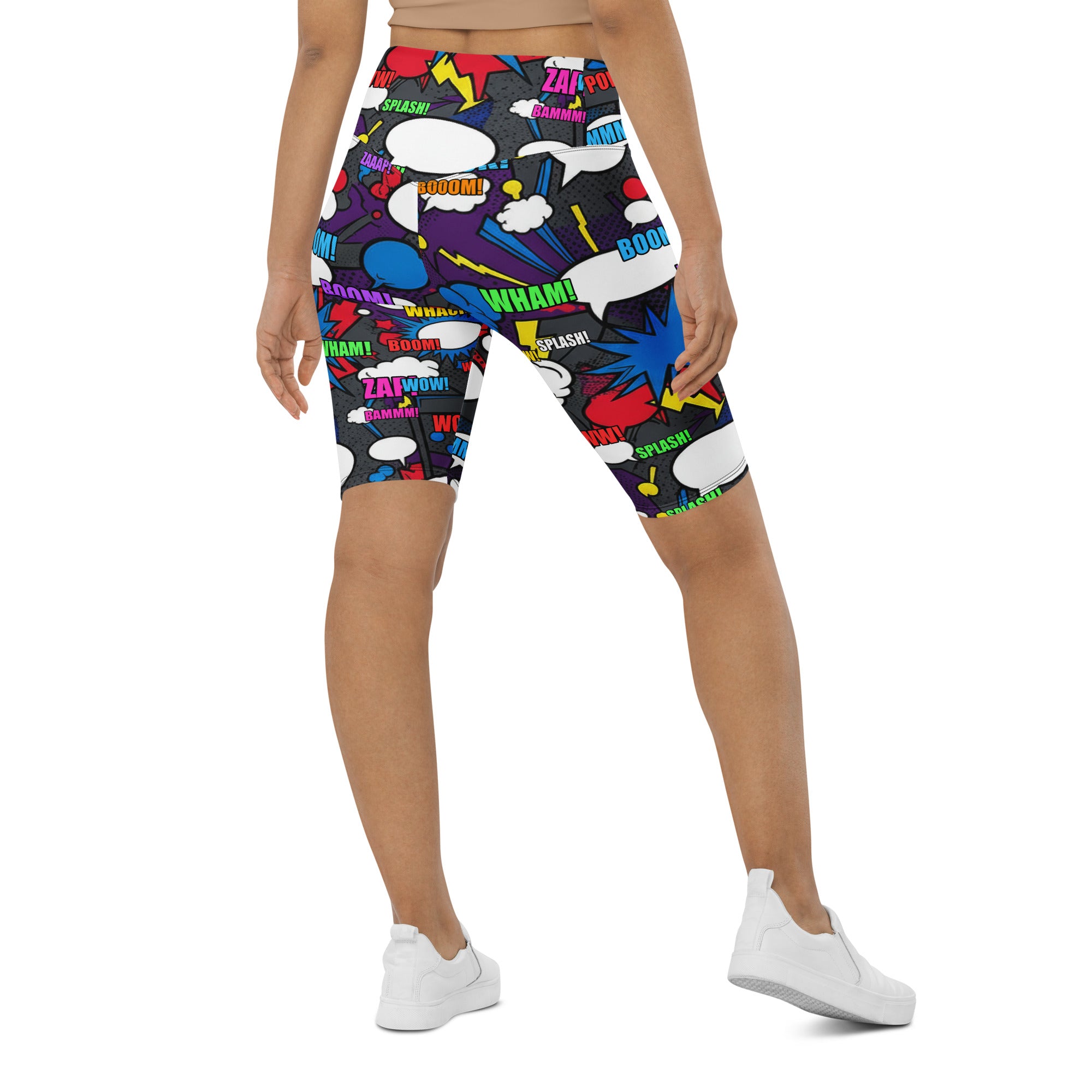 Comic Strip Dark Knight Bike Shorts | GearBunch