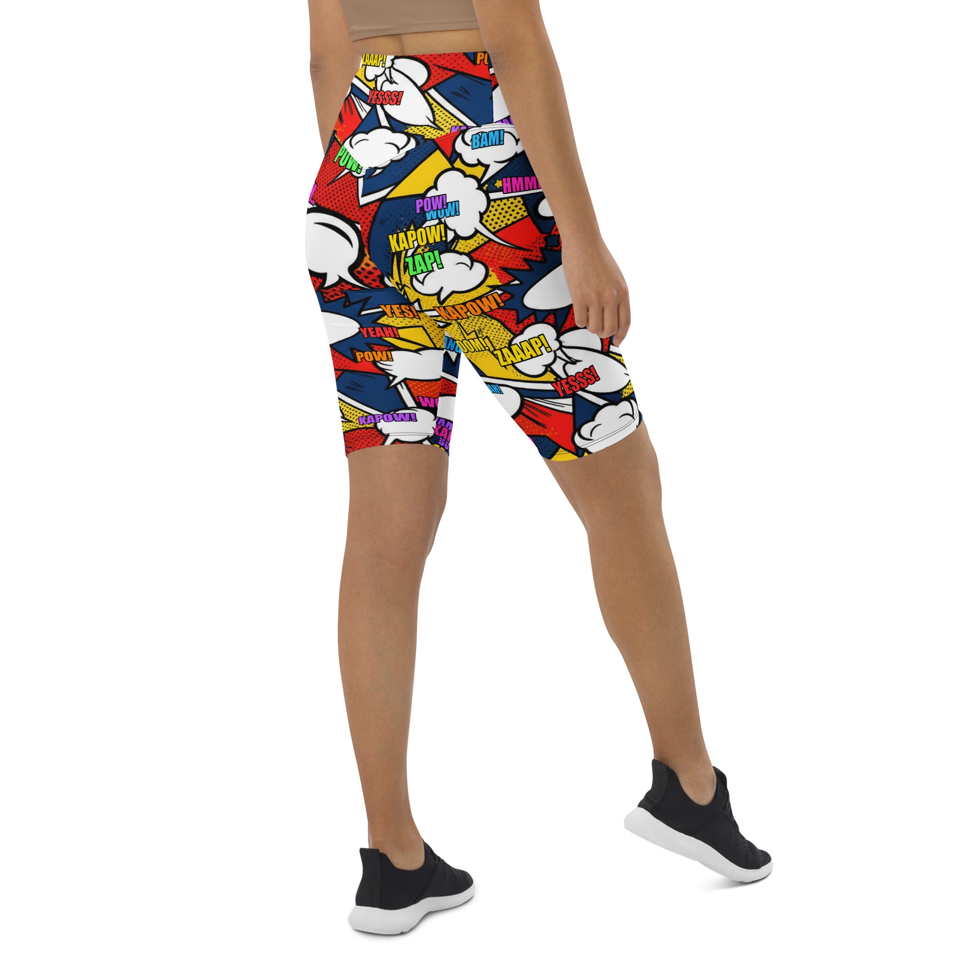 Comic Strip Thunder Punch Bike Shorts | GearBunch