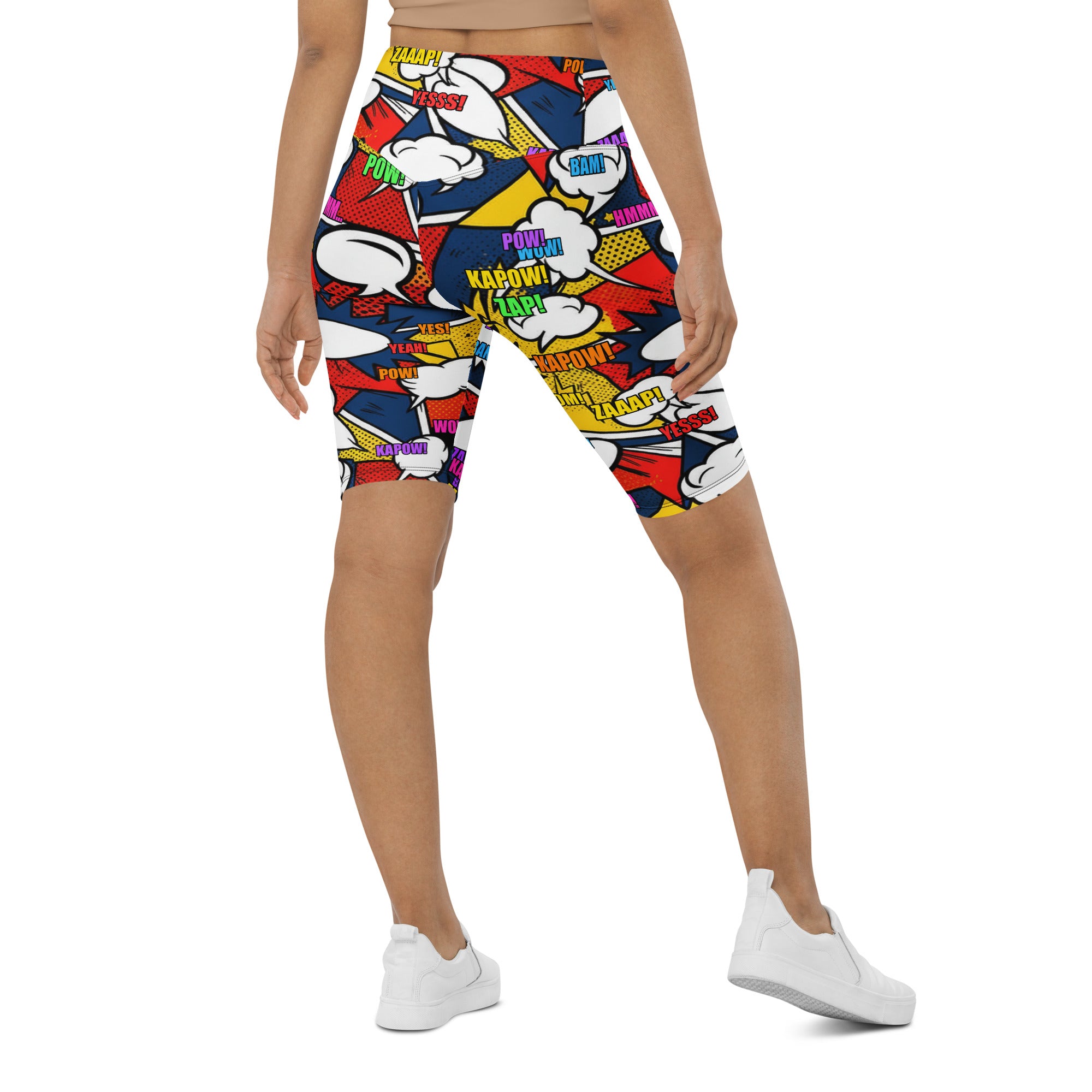 Comic Strip Thunder Punch Bike Shorts | GearBunch