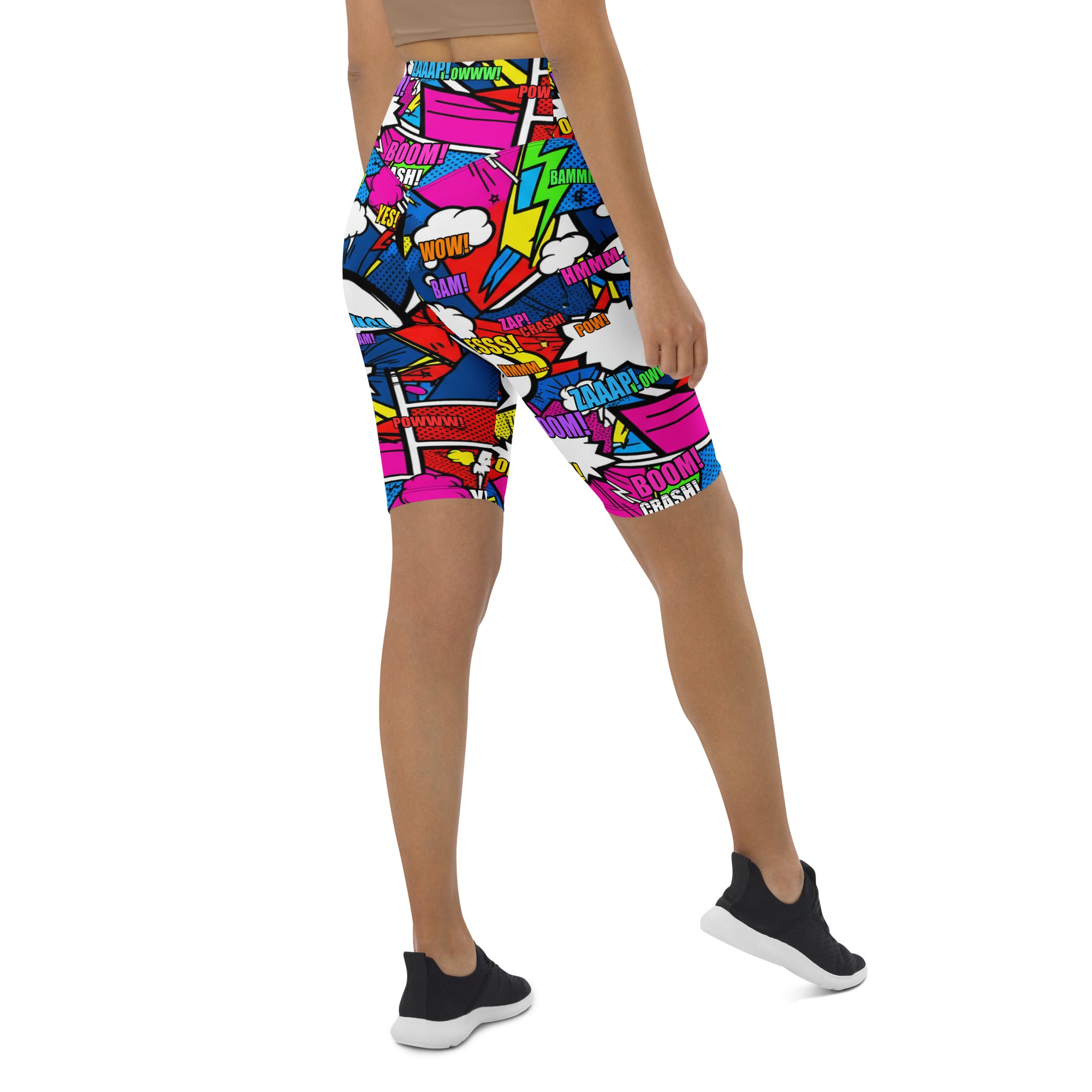 Comic Strip Ninja Night Bike Shorts | GearBunch