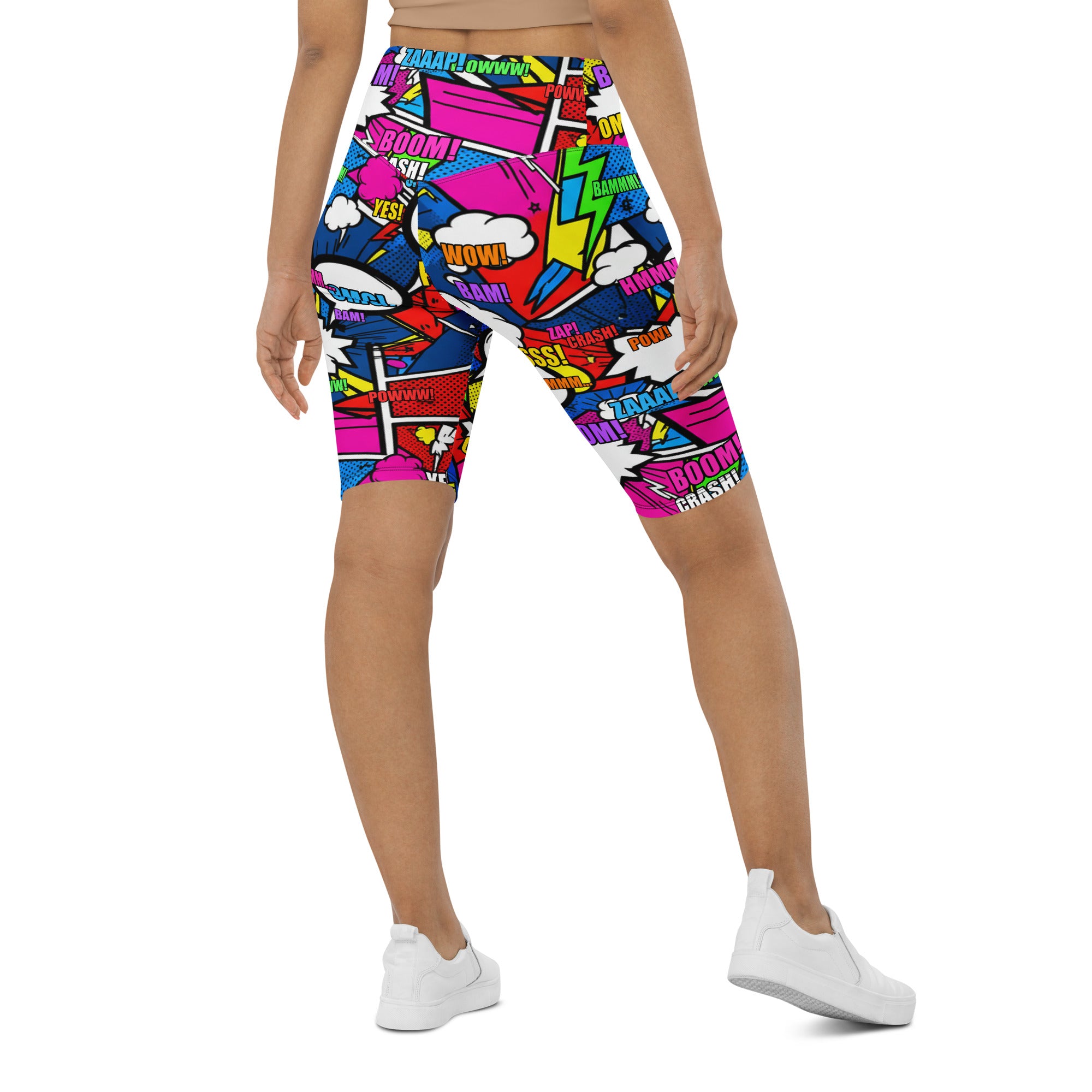 Comic Strip Ninja Night Bike Shorts | GearBunch