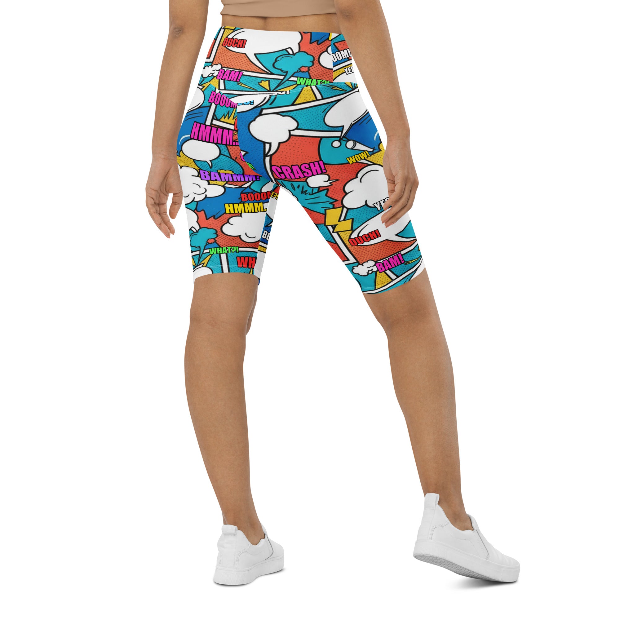 Comic Strip Surf Kapow Bike Shorts | GearBunch