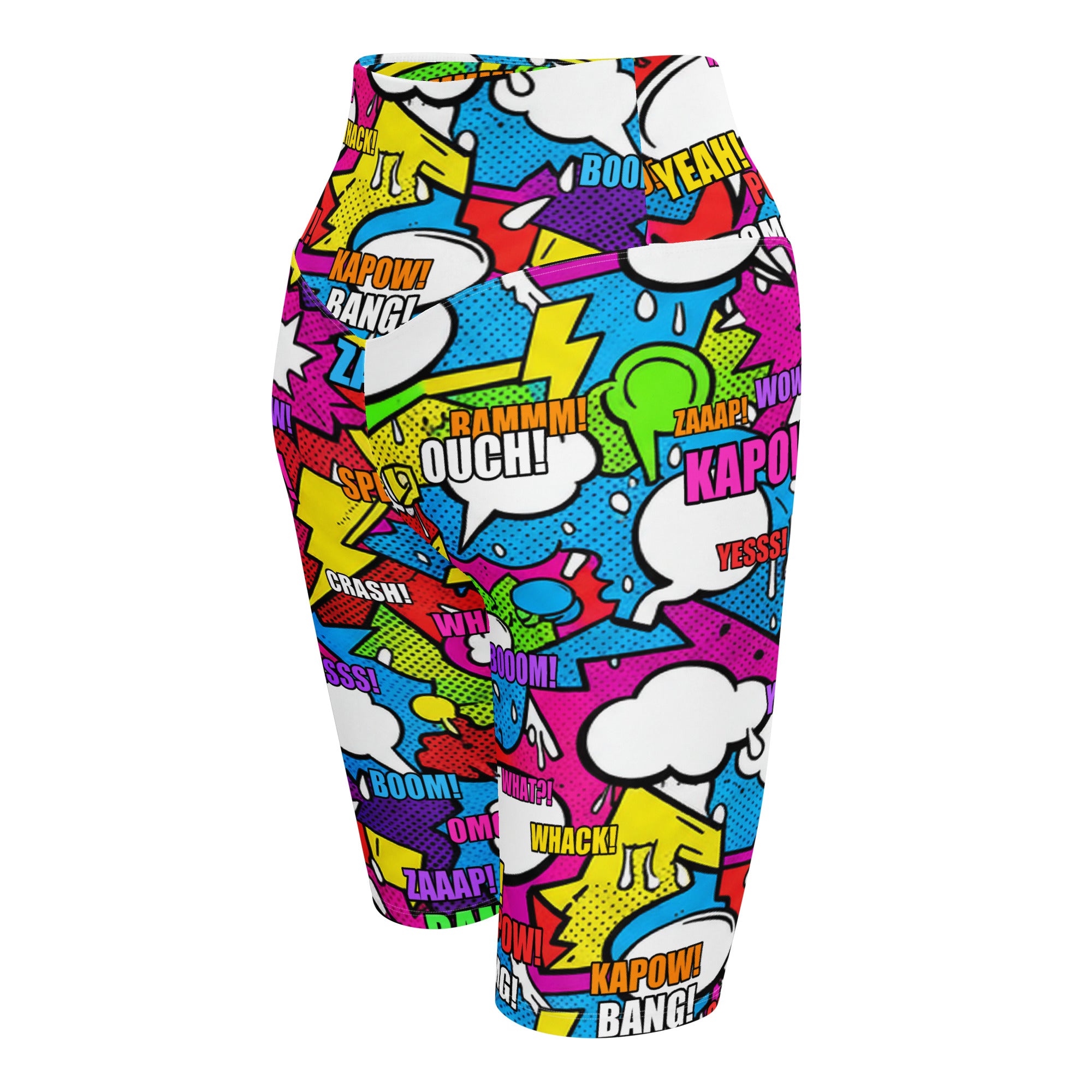 Comic Strip Graffiti Street Bike Shorts | GearBunch