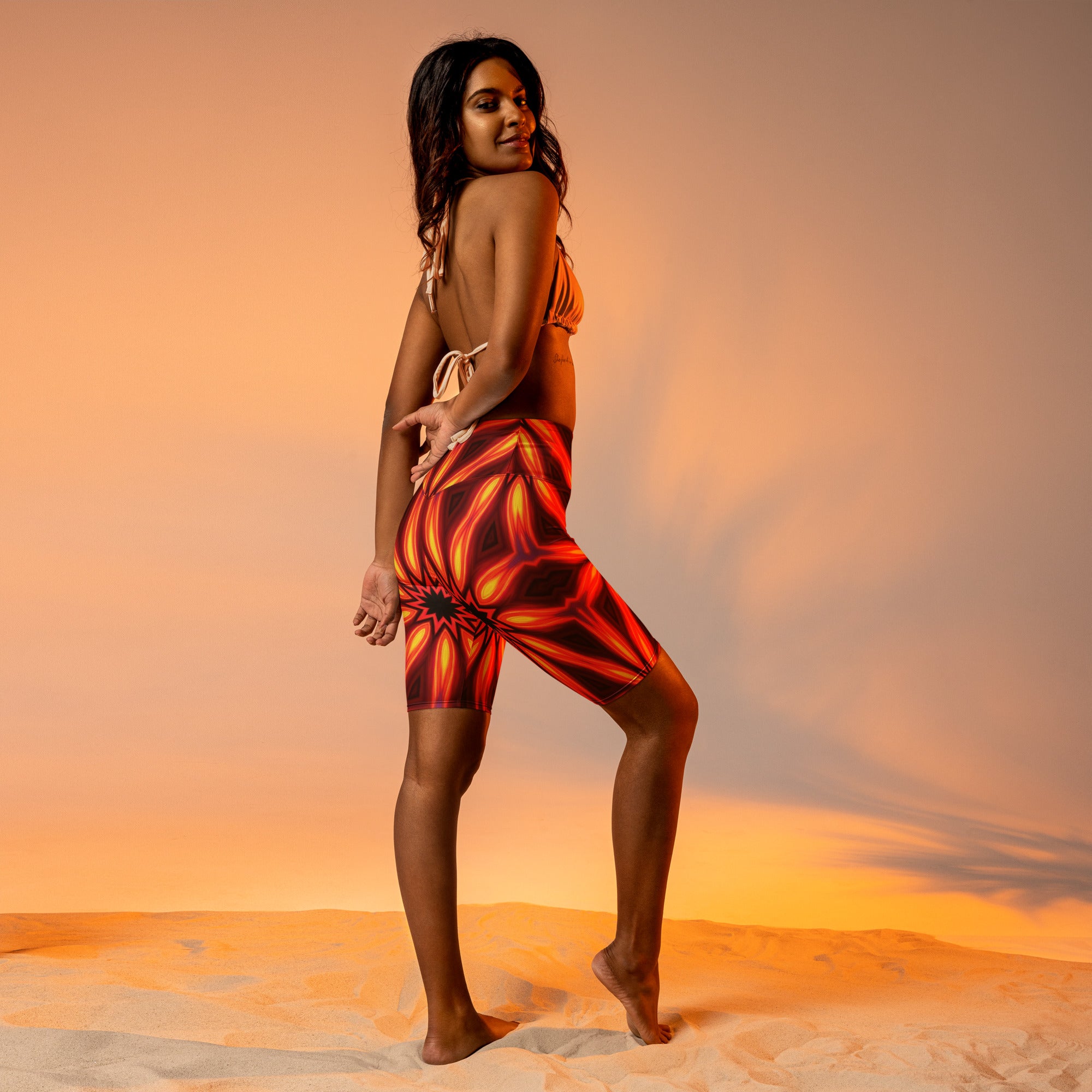 Psychedelic Infrared Bike Shorts | GearBunch