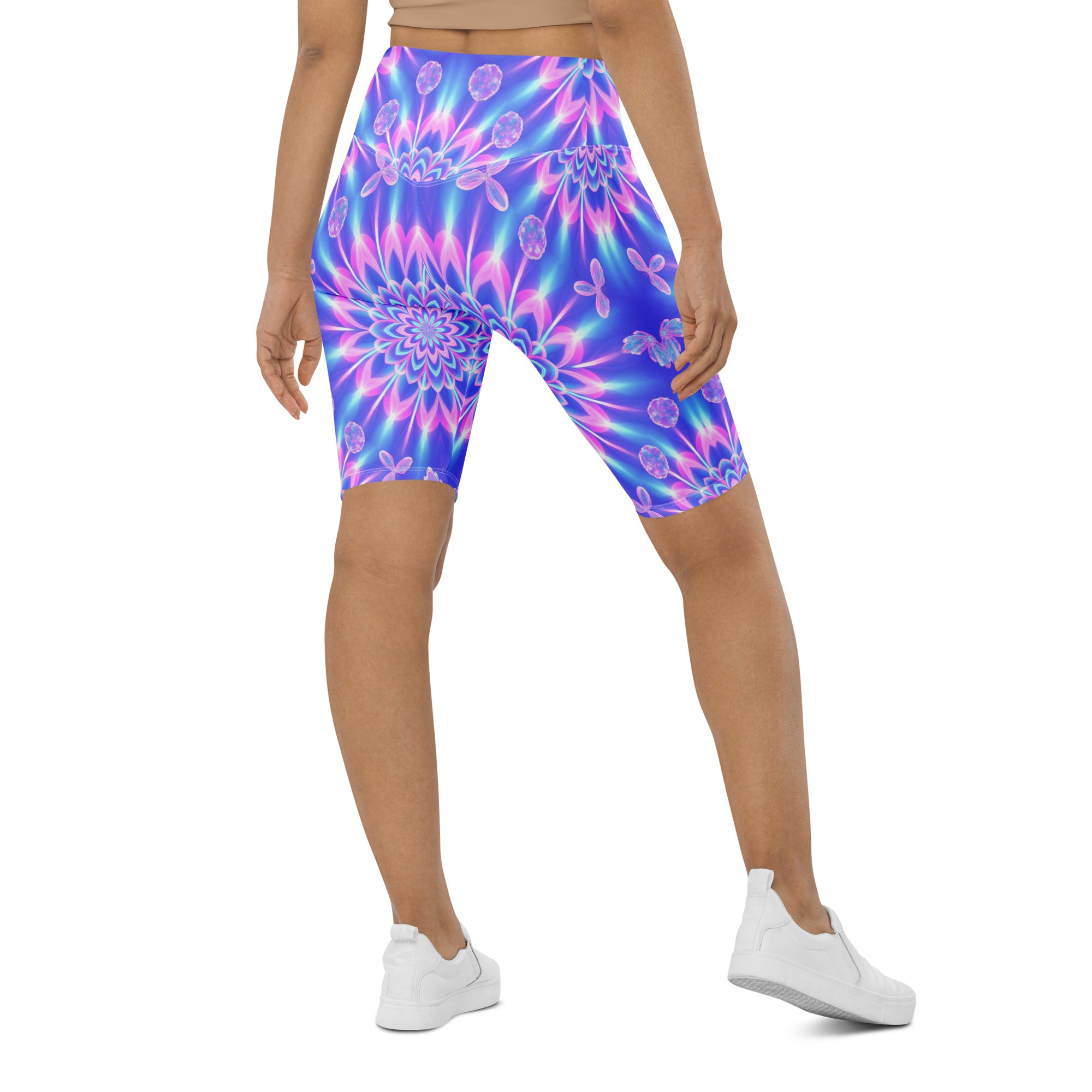 Psychedelic Fairy Ring Bike Shorts | GearBunch