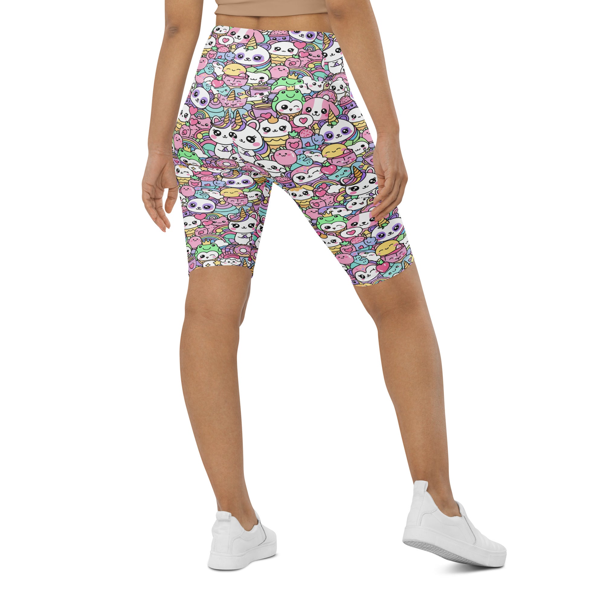 Kawaii Rainbow Unicorn Bike Shorts | GearBunch