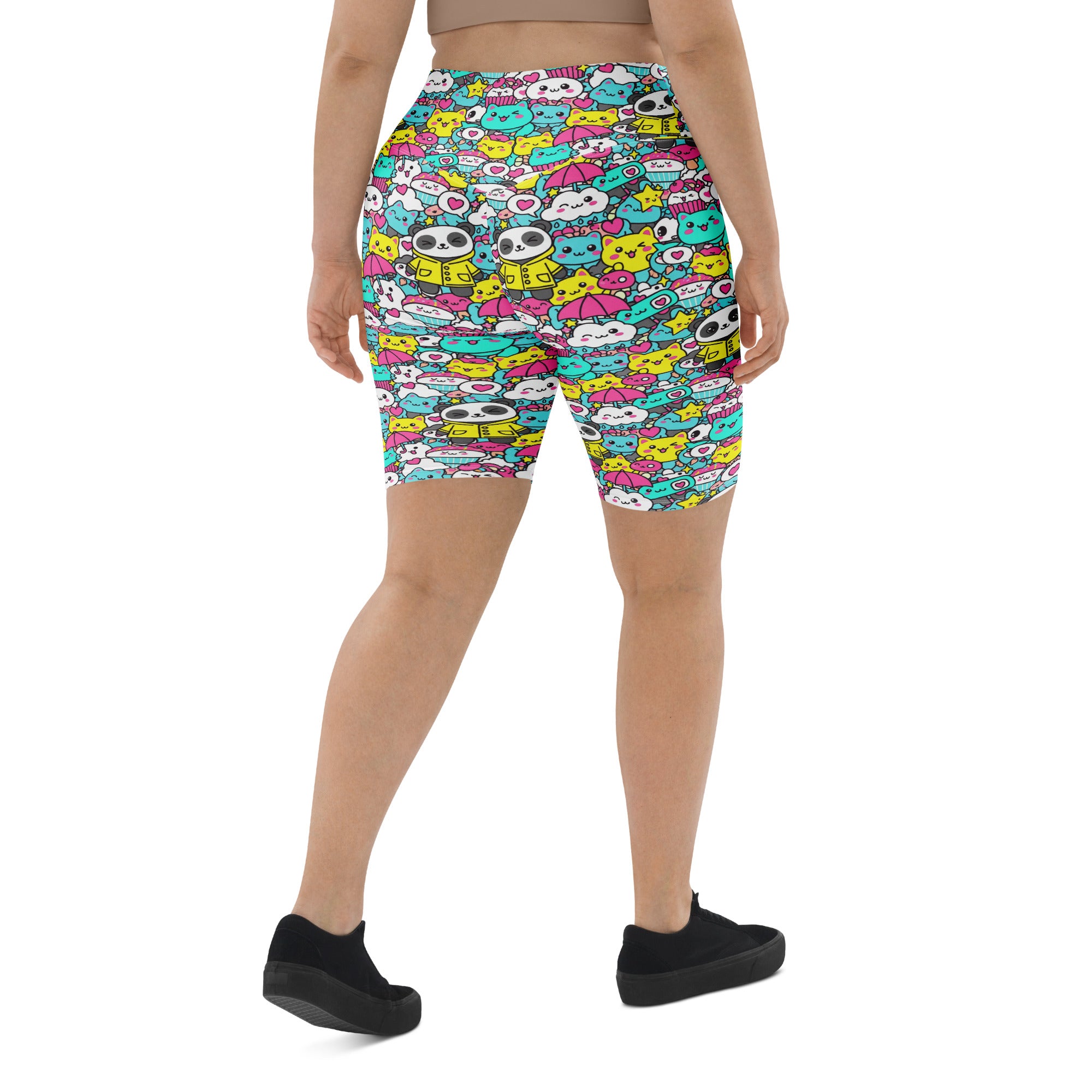 Kawaii Rainy Day Bike Shorts | GearBunch