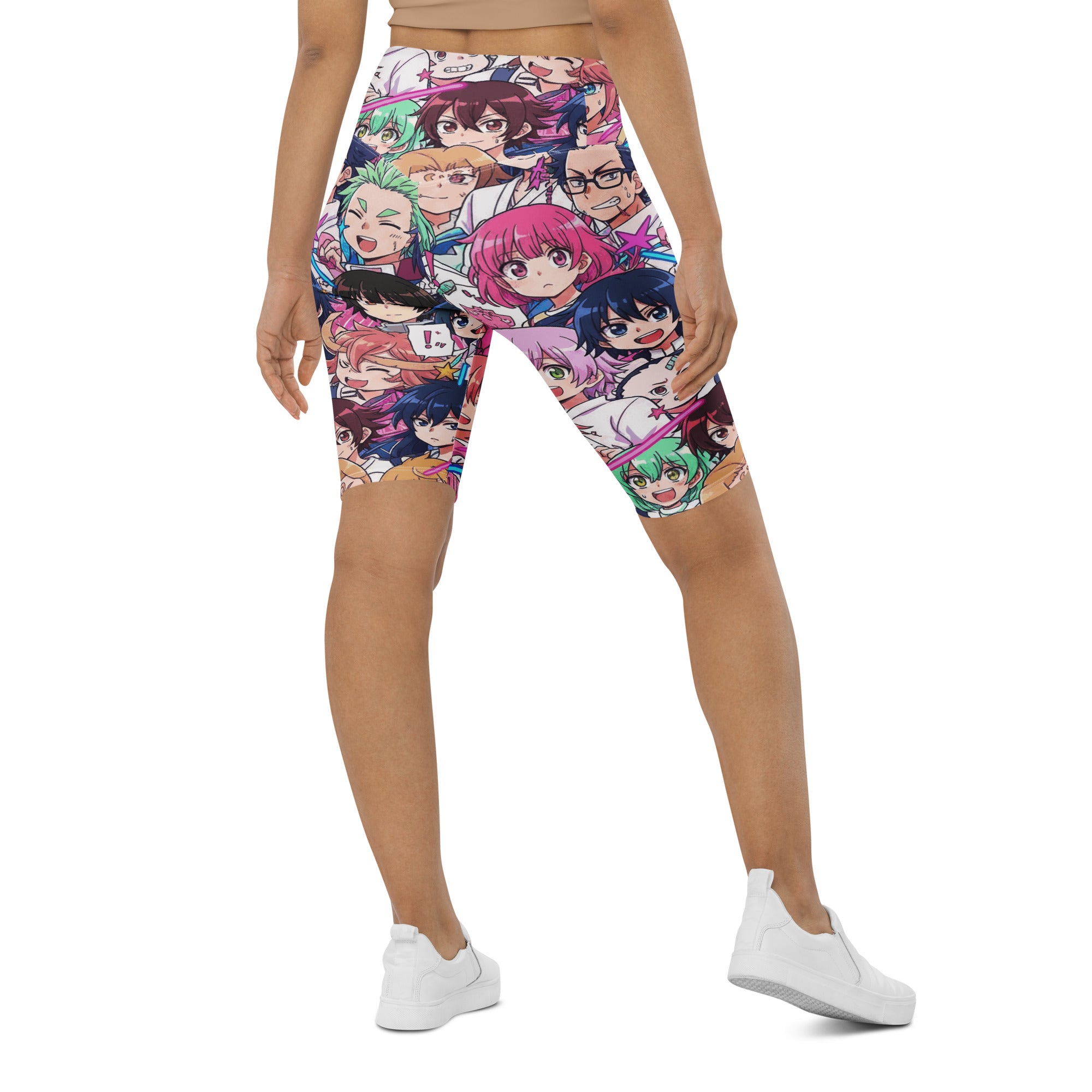 Anime Collage Sakura School Bike Shorts | GearBunch