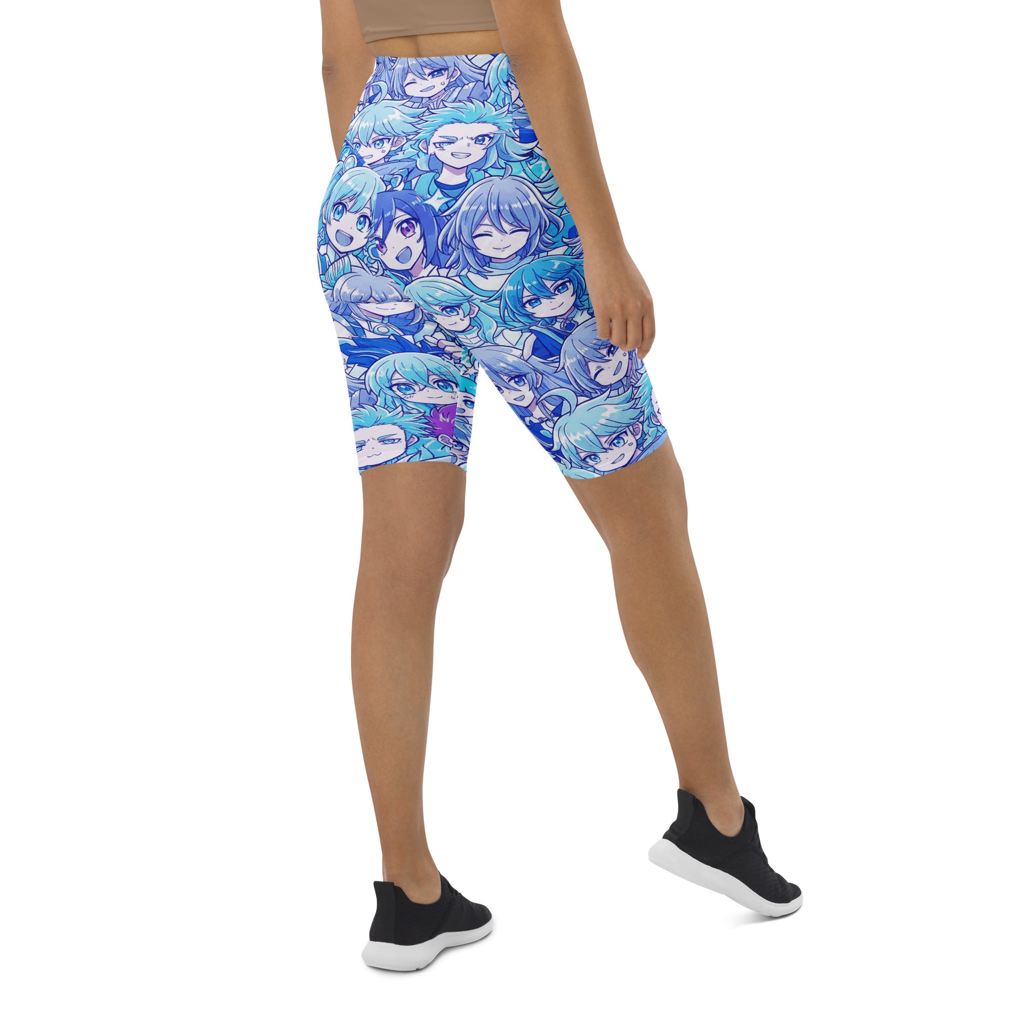 Anime Collage Ice Kingdom Bike Shorts | GearBunch