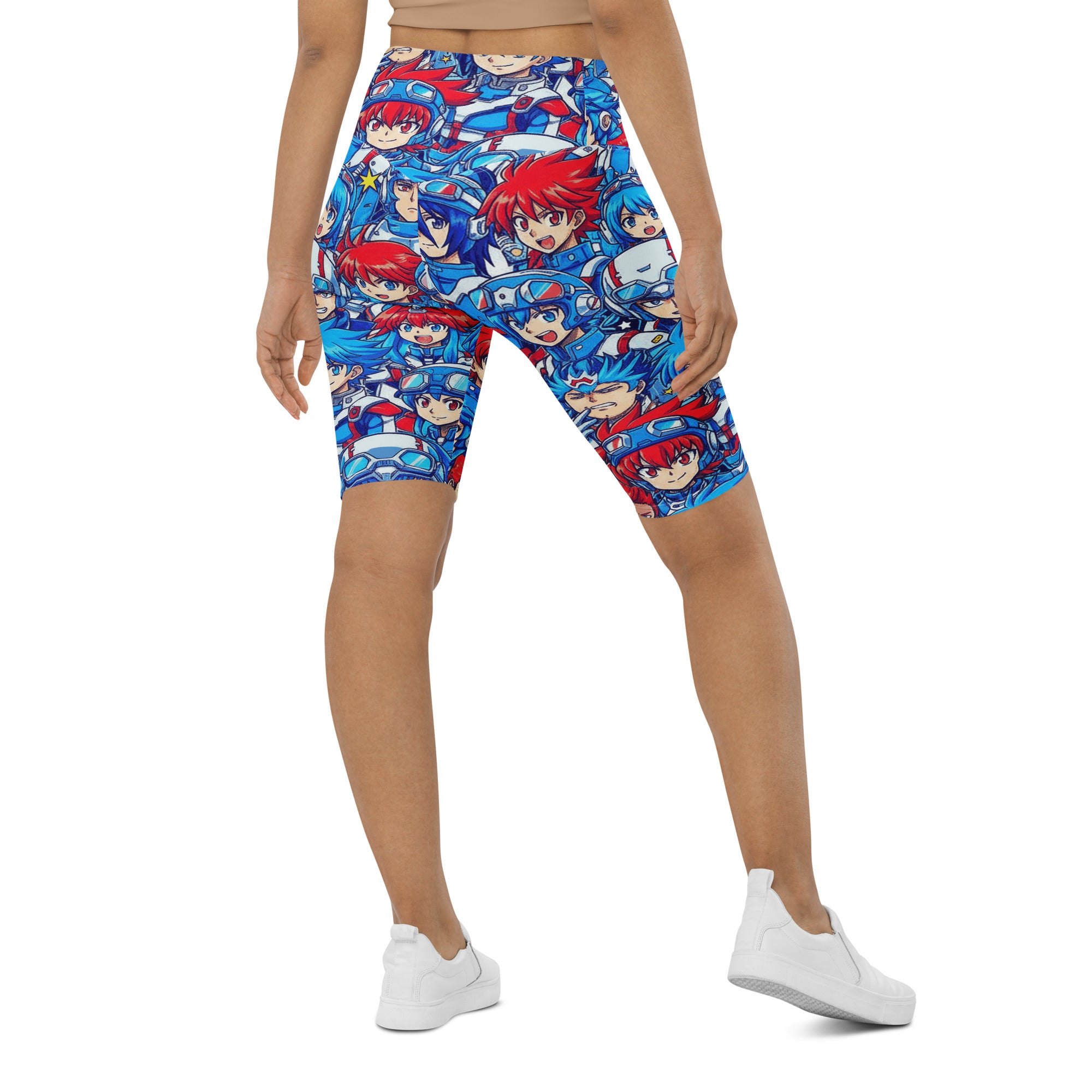 Anime Mecha Pilot Bike Shorts | GearBunch