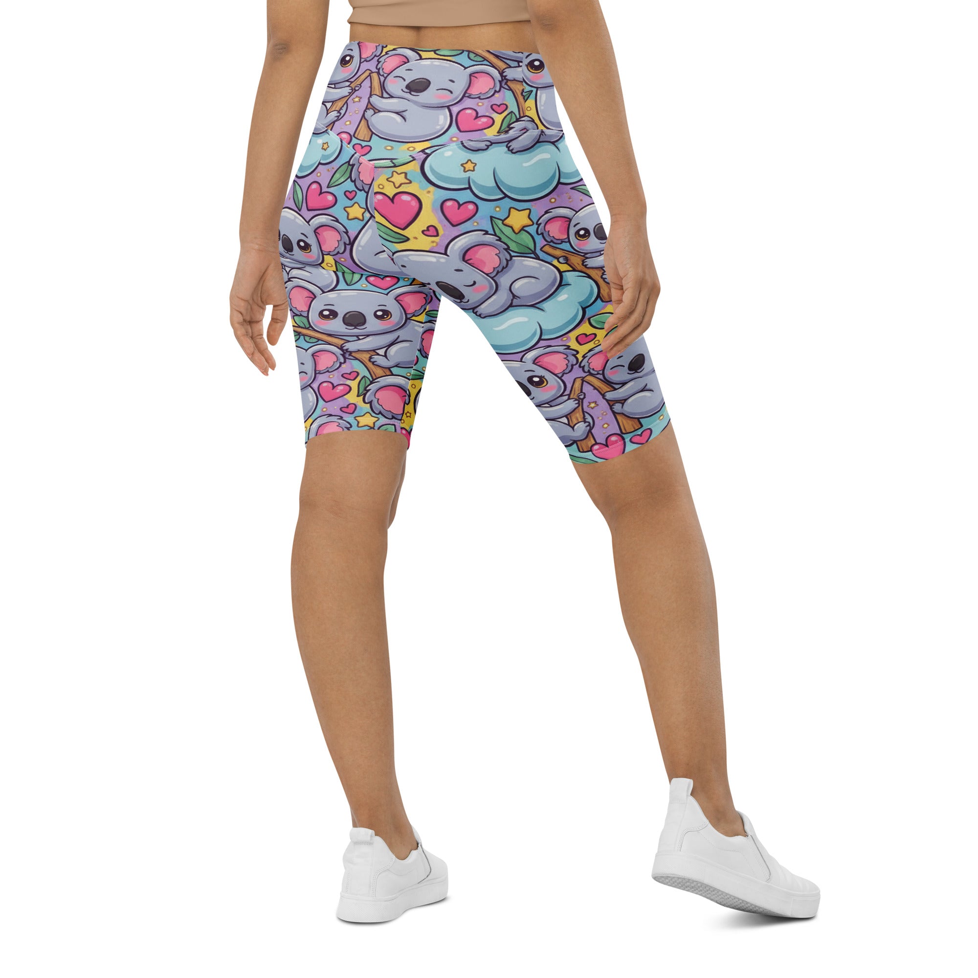 Vibrant Koala and Friends Bike Shorts | GearBunch