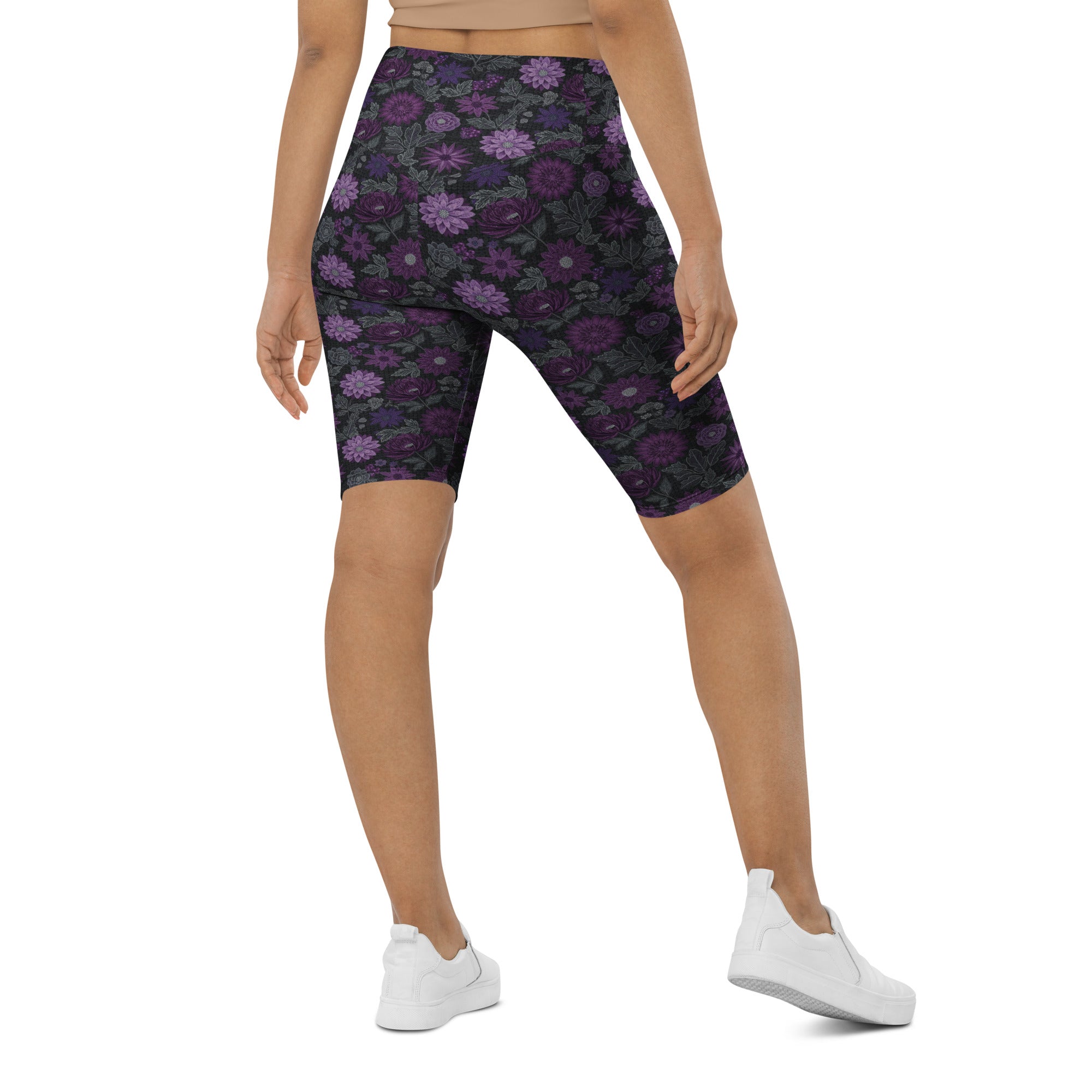 Jewel Paillette Orchid Bike Shorts | GearBunch