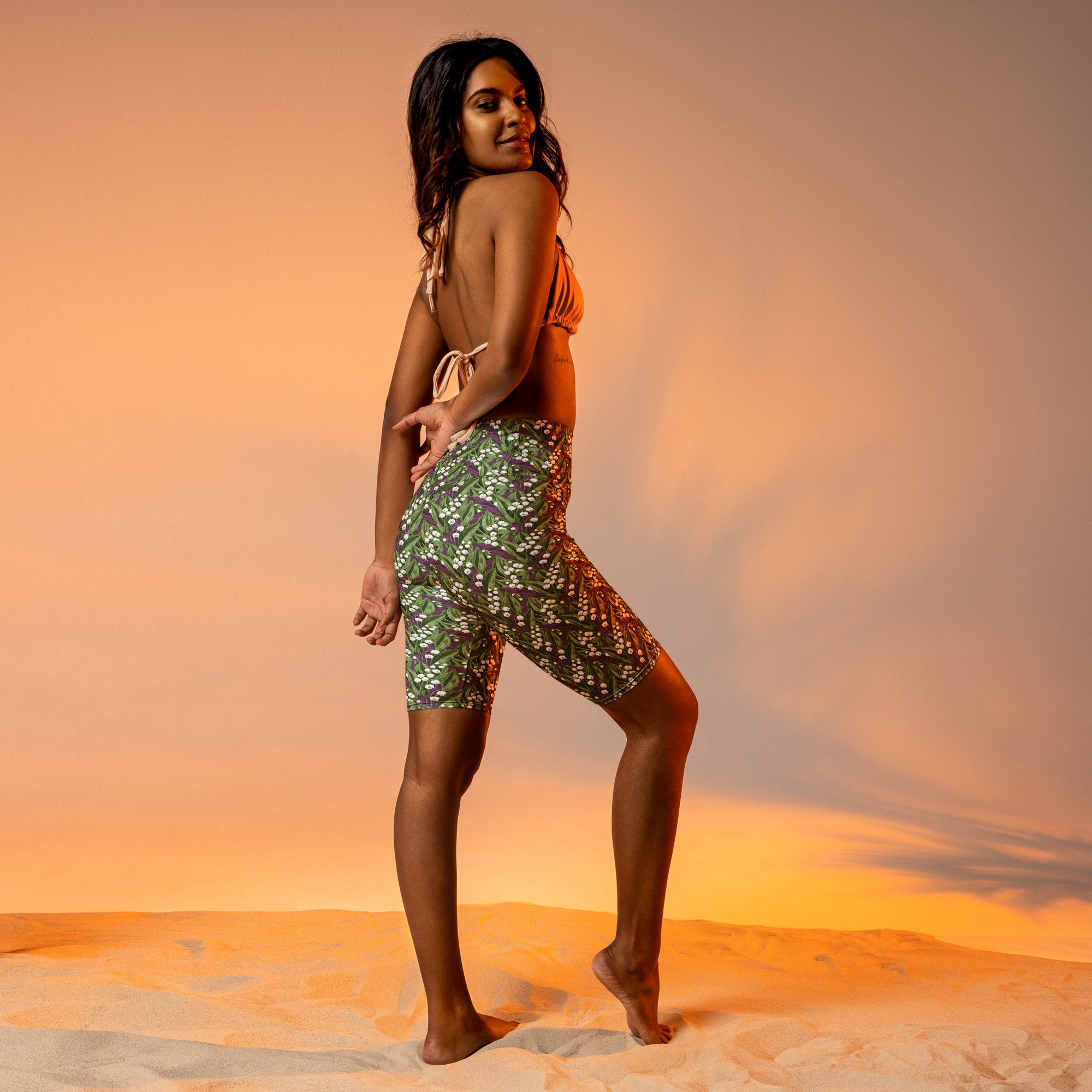 Lily of the Valley Bike Shorts | GearBunch