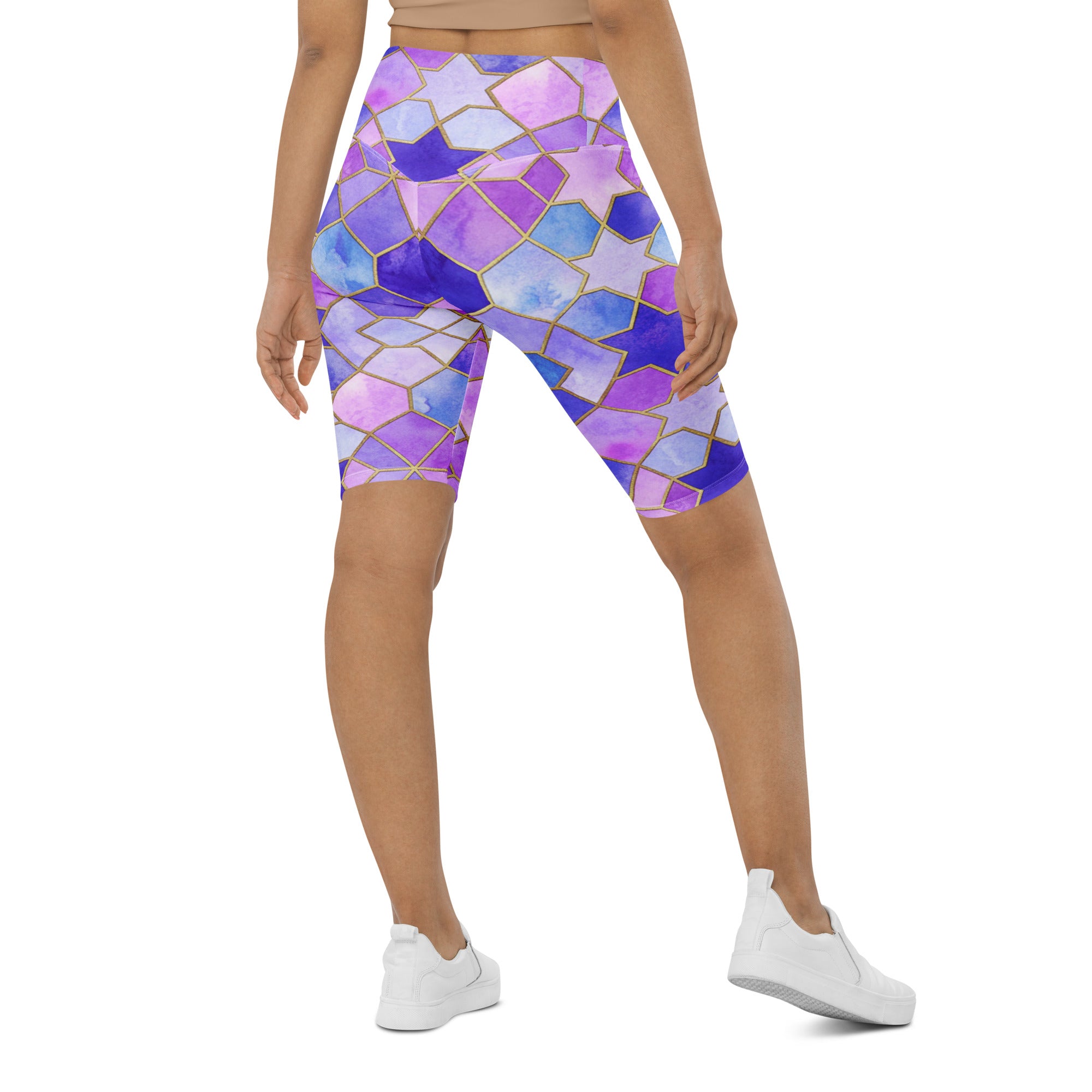 Lavender Fields Bike Shorts | GearBunch